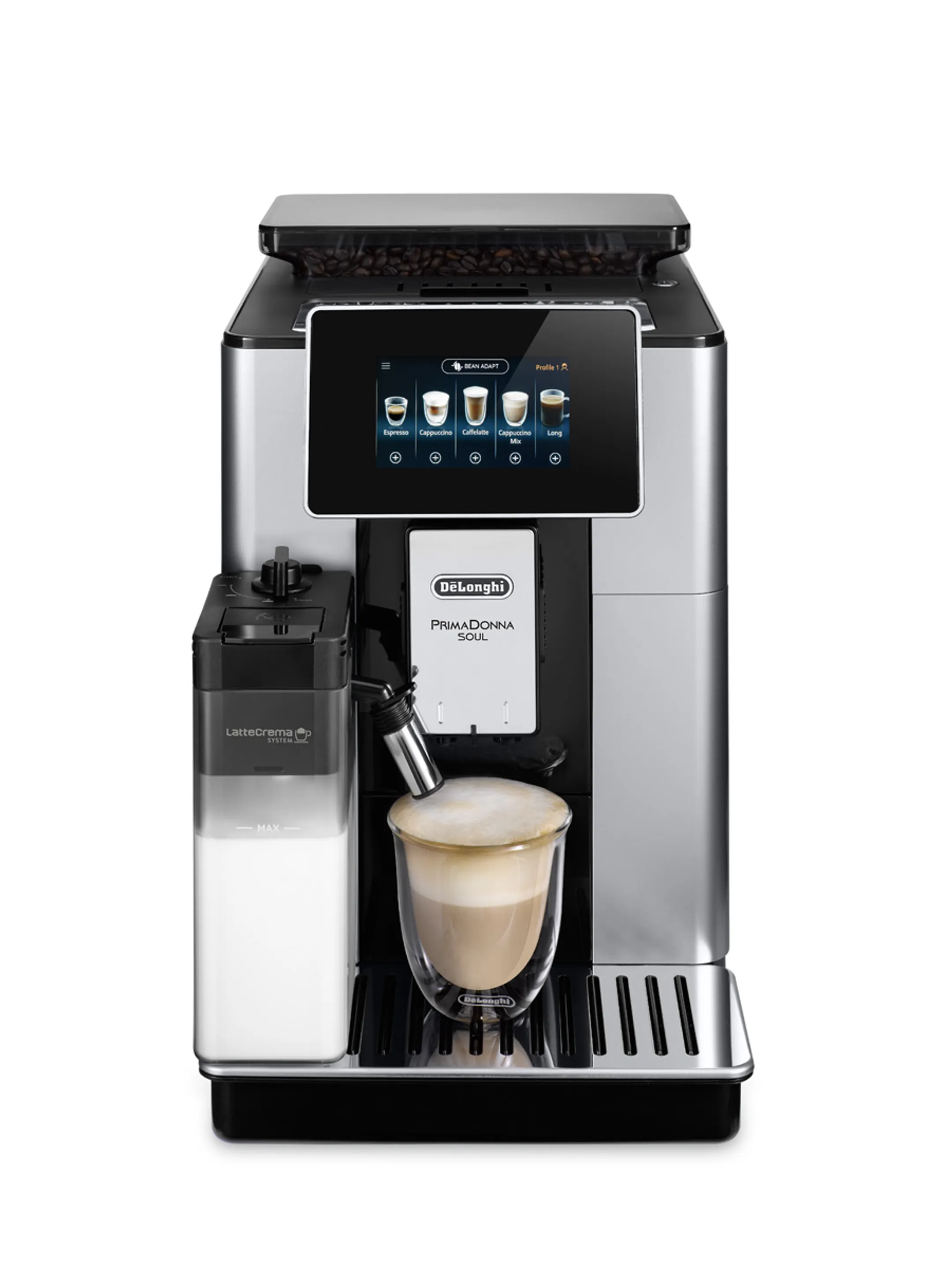 De'Longhi Volautomatische Espressomachine PrimaDonna Soul ECAM610.55.SB image