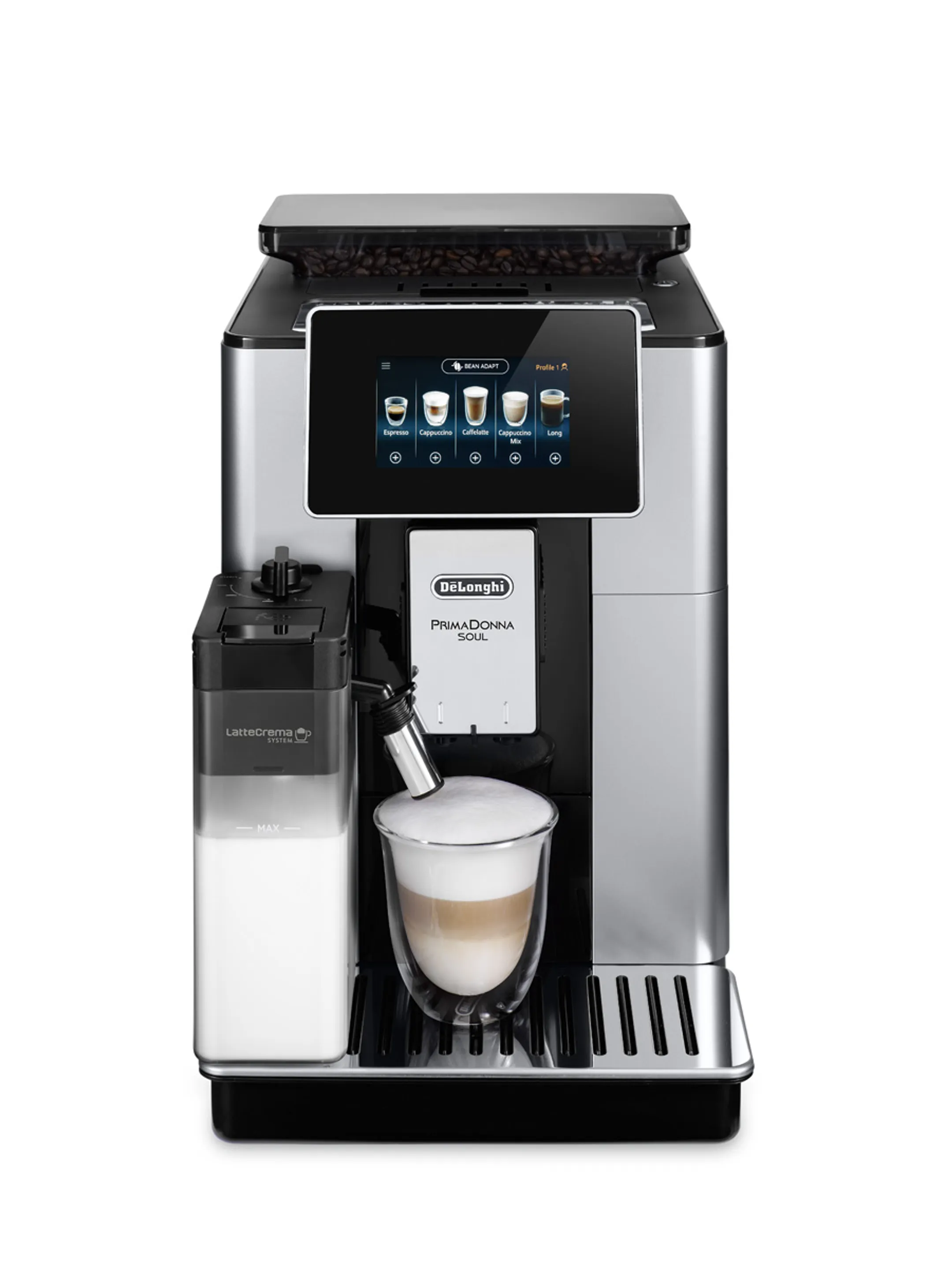 De'Longhi Volautomatische Espressomachine PrimaDonna Soul ECAM610.55.SB image