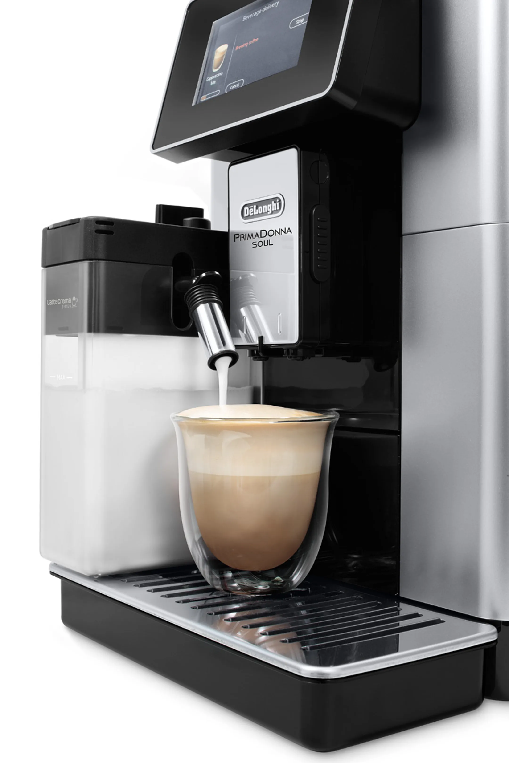 De'Longhi Volautomatische Espressomachine PrimaDonna Soul ECAM610.55.SB image