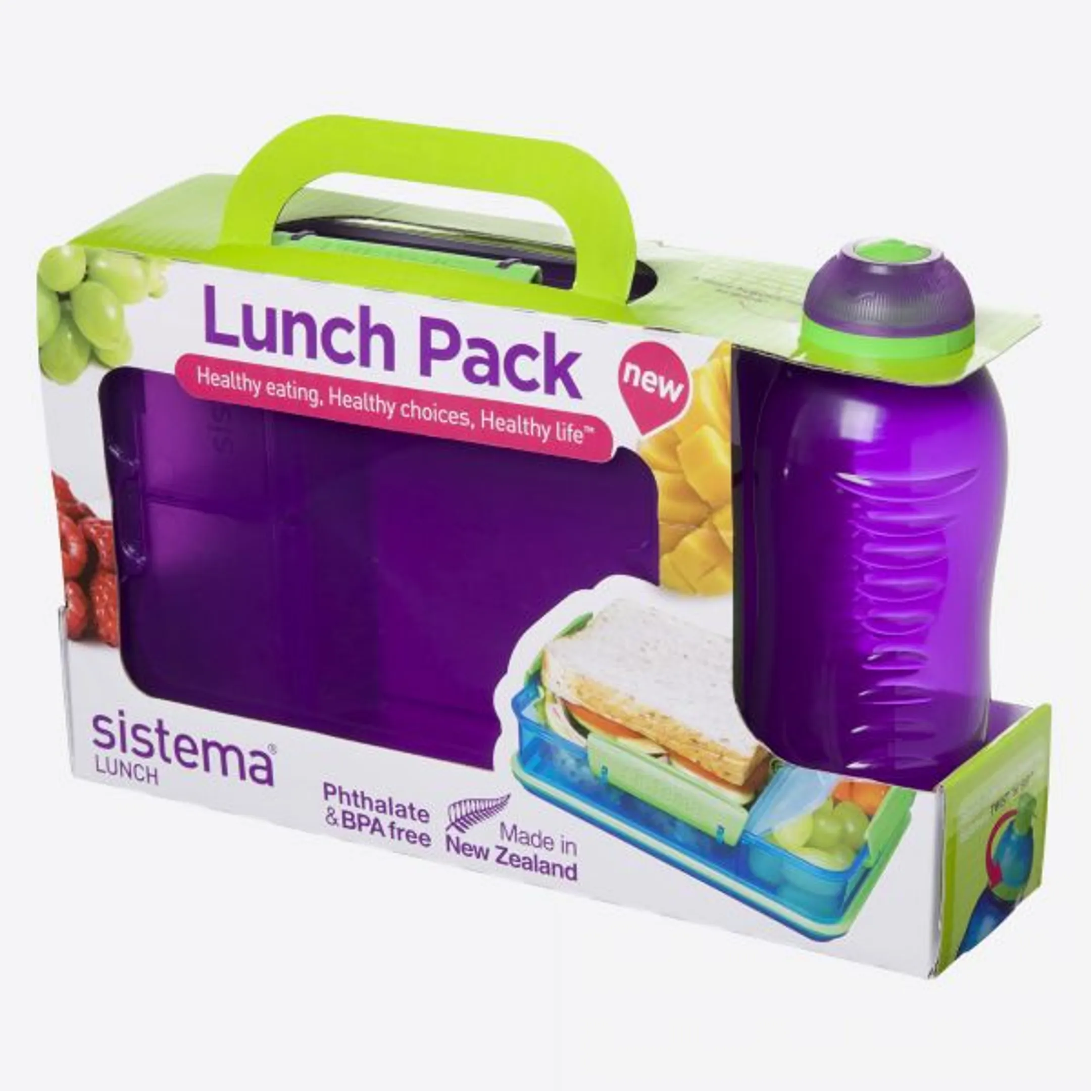LUNCH PACKS LUNCHBOX SNACK ATTACK DUO & DRINKFLES 330ML