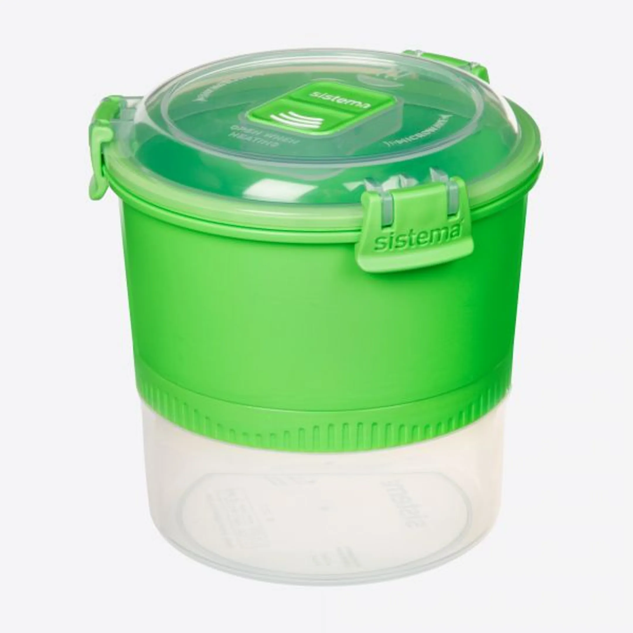 LUNCH STACK TO GO LUNCHBOX 2 DELEN MET LEPEL/VORK 990ML