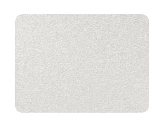Mesapiu Rechthoekige Placemat in Imitatieleer Nappa white 45x33cm