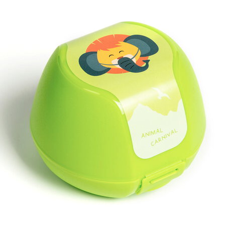 Amuse Plus Boîte à Goûter Animal Carnival vert 9,8cm