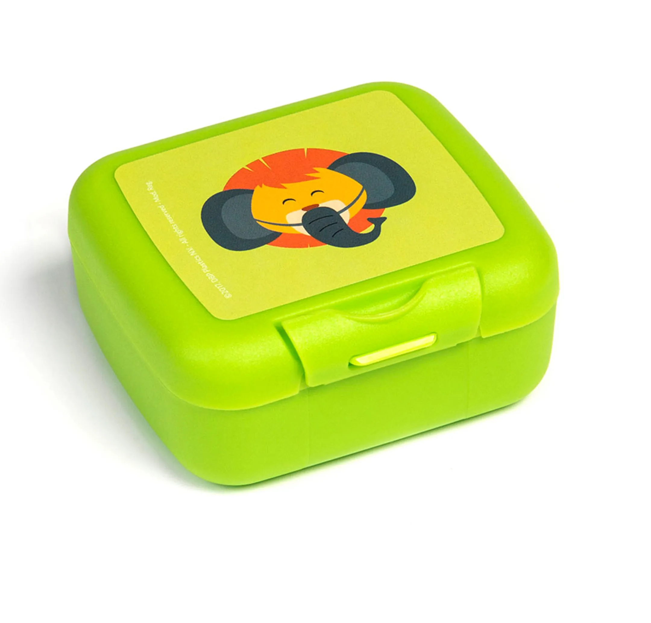 Amuse Plus Clip Snackbox Animal Carnival groen 11x8x4 cm