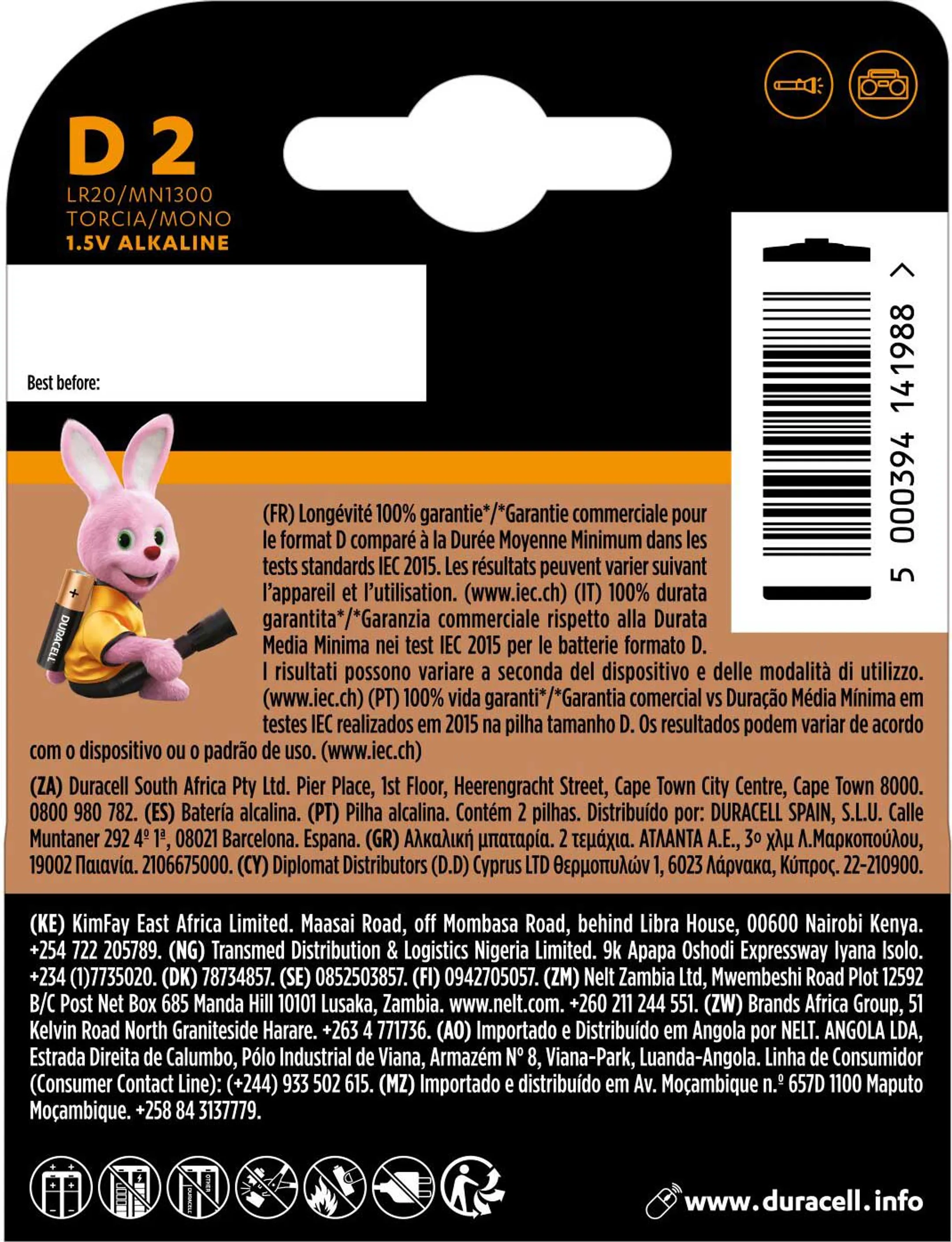Duracell Plus 2x D-batterijen image