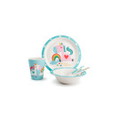 AERTS KINDERSERVIES 5-DELIG BAMBOE UNICORN