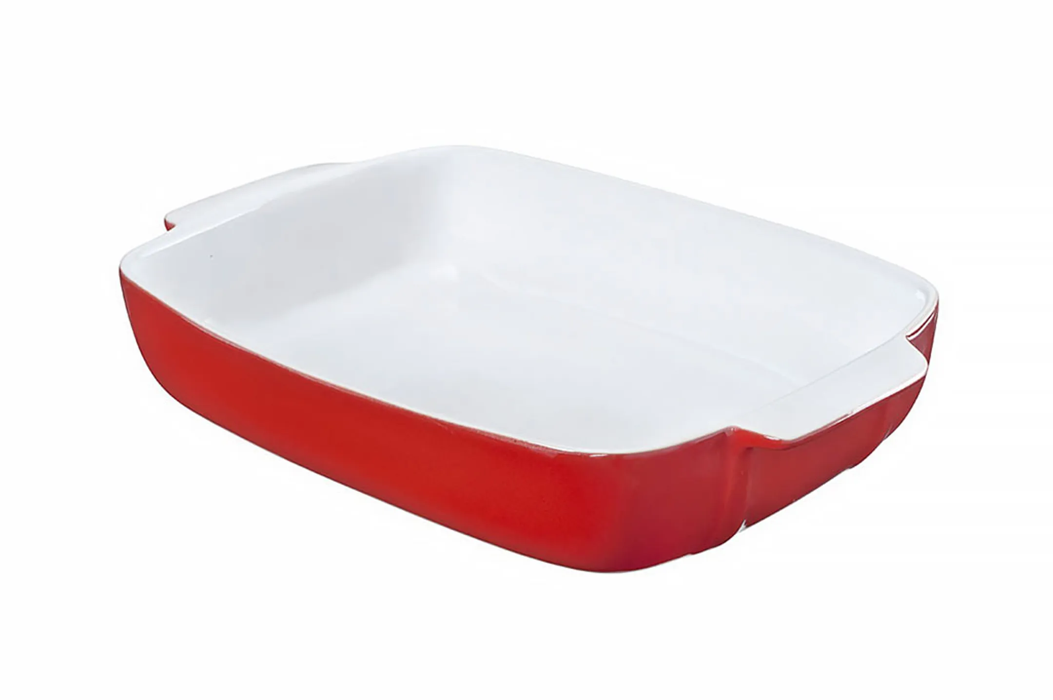 Rode rechthoekige signature ovenschaal 25x19 cm