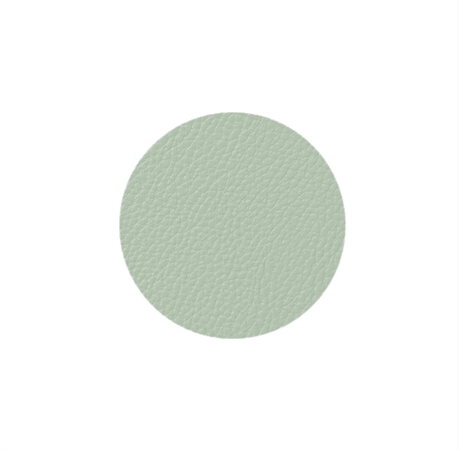 Mesapiu 4 Dessous de Verre Similicuir Nappa green ø10cm