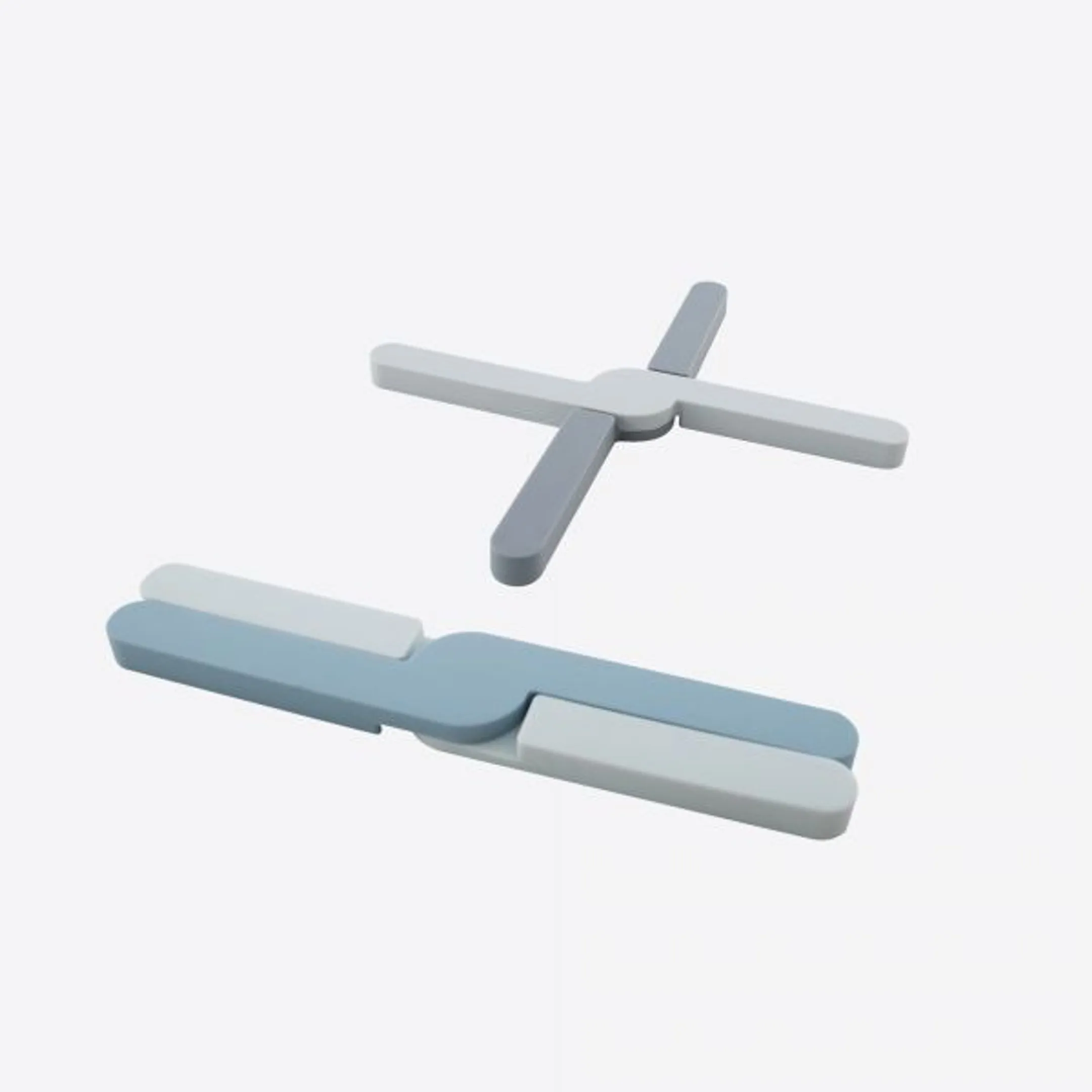 Dotz OPVOUWBARE PANONDERZETTER UIT SILICONE GRIJS OF BLAUW image