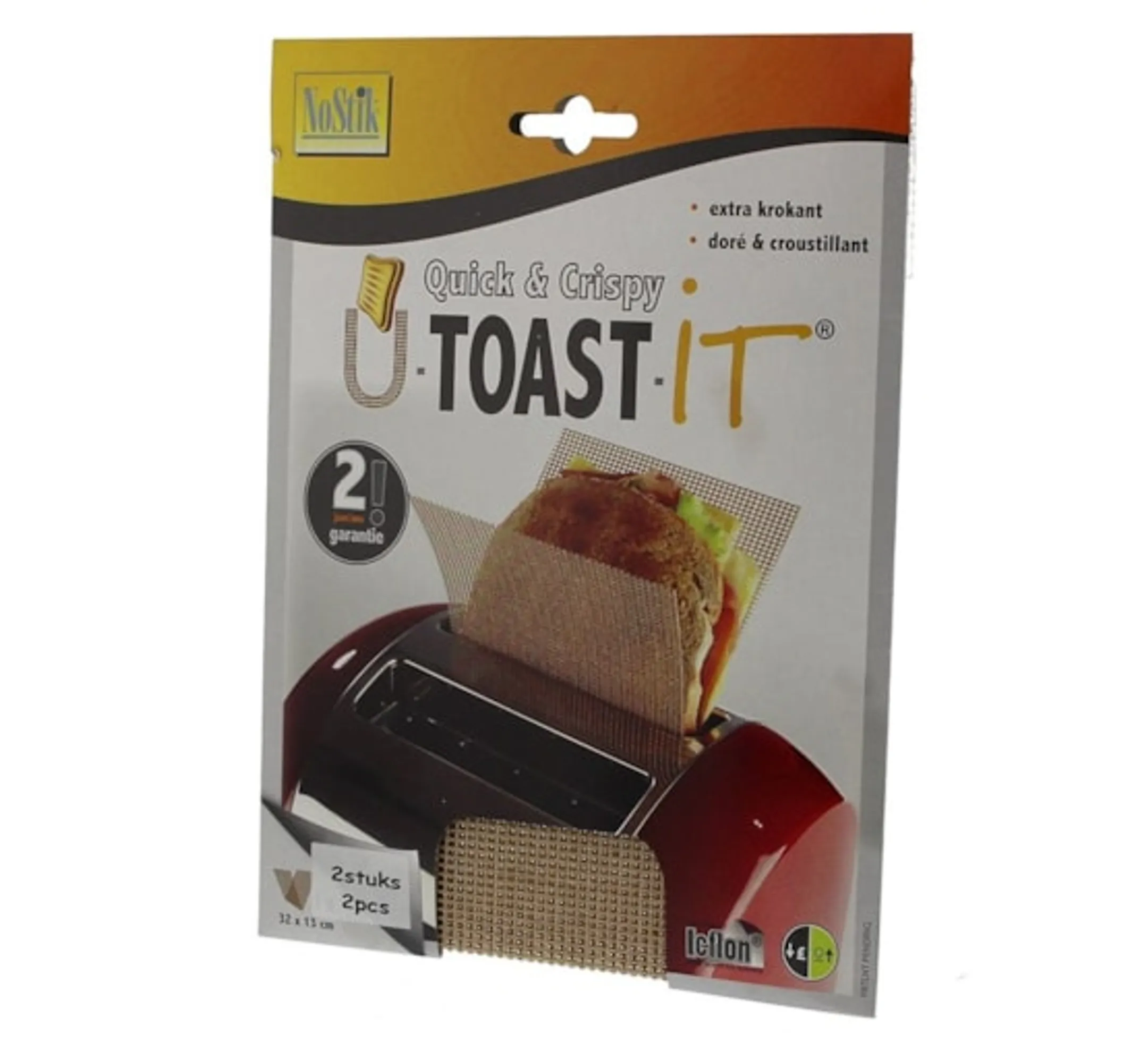 Nostik Quick-crispy U-TOAST-IT 2stuks BRUIN image
