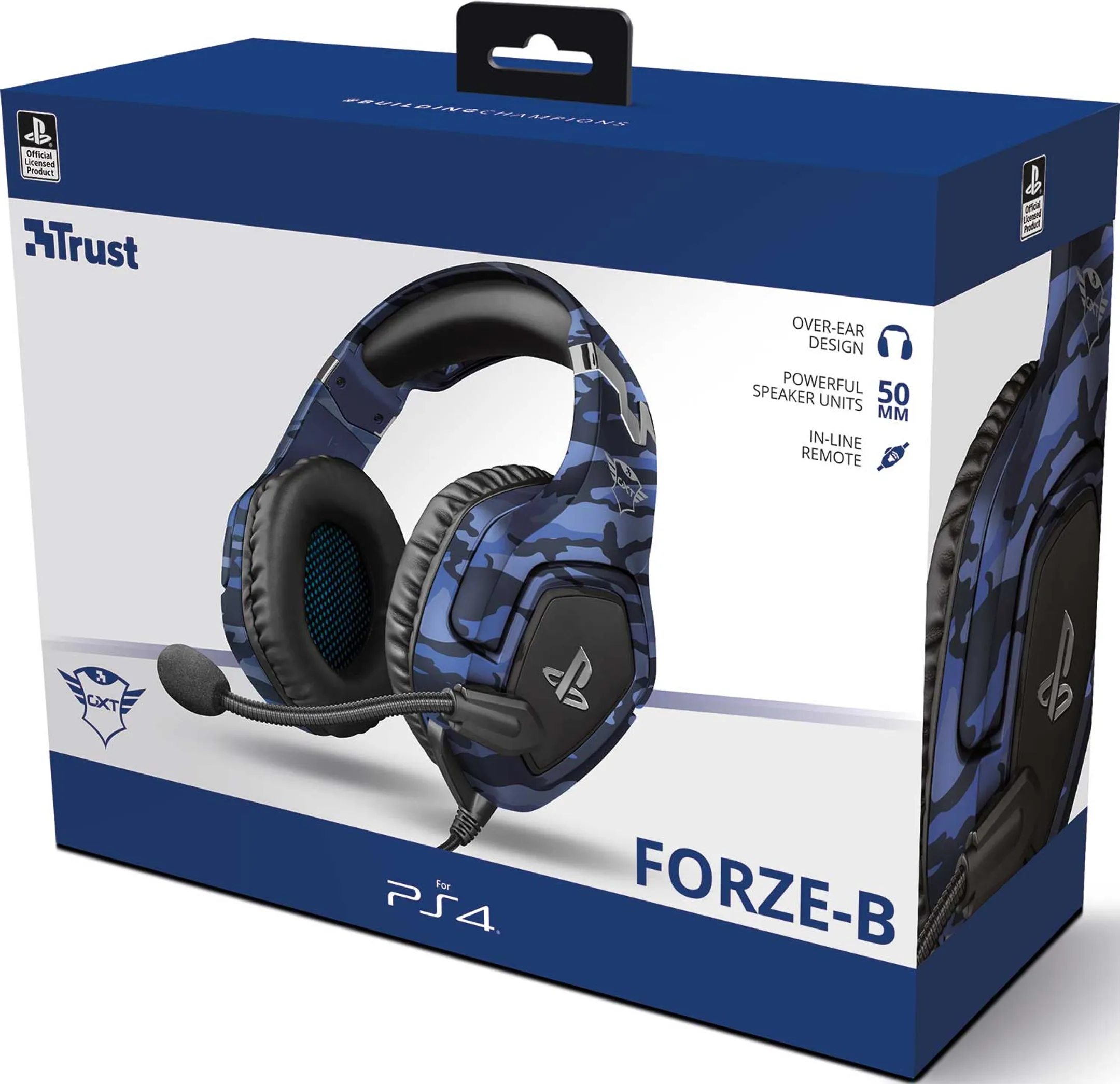 Trust Casque gaming GXT 488 Forze-G PS5 - Bleu image