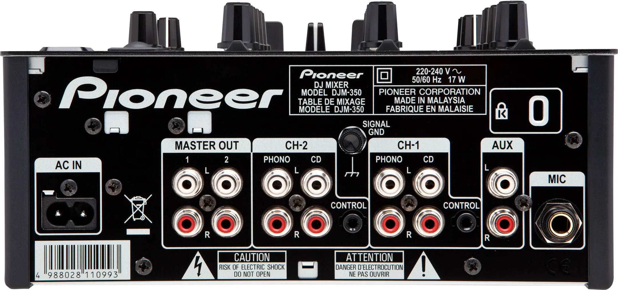 PIONEER DJ DJM-350 DJ controller - Zwart image