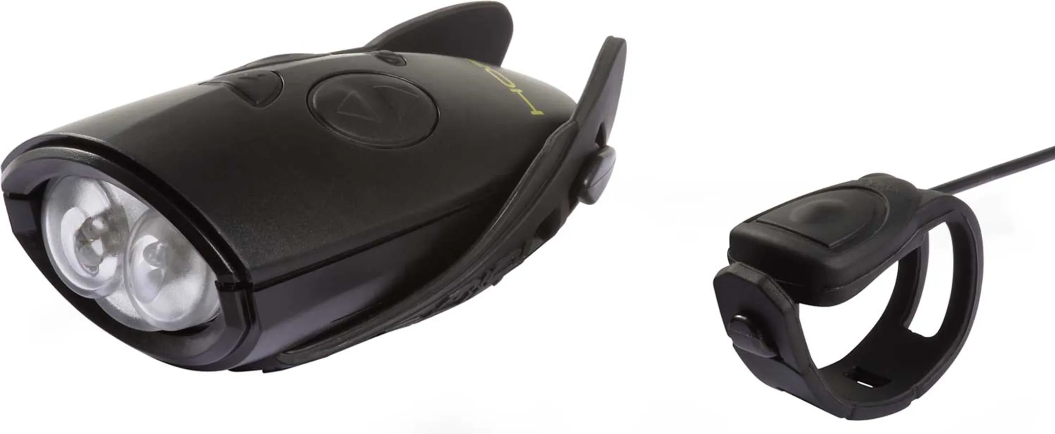 Mini cloche et lumière vélo - Noir
