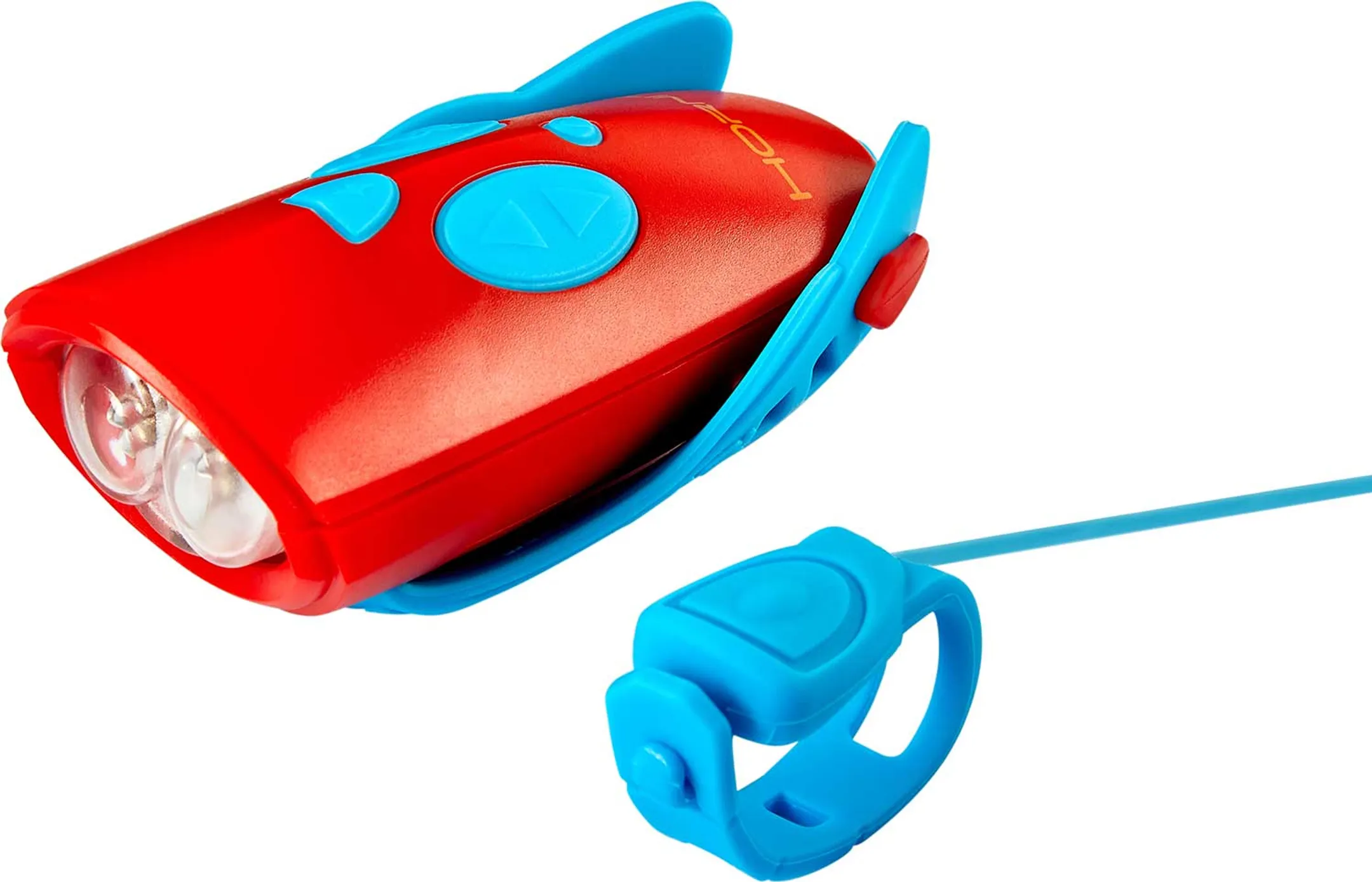 Mini cloche et lumière vélo - Rouge
