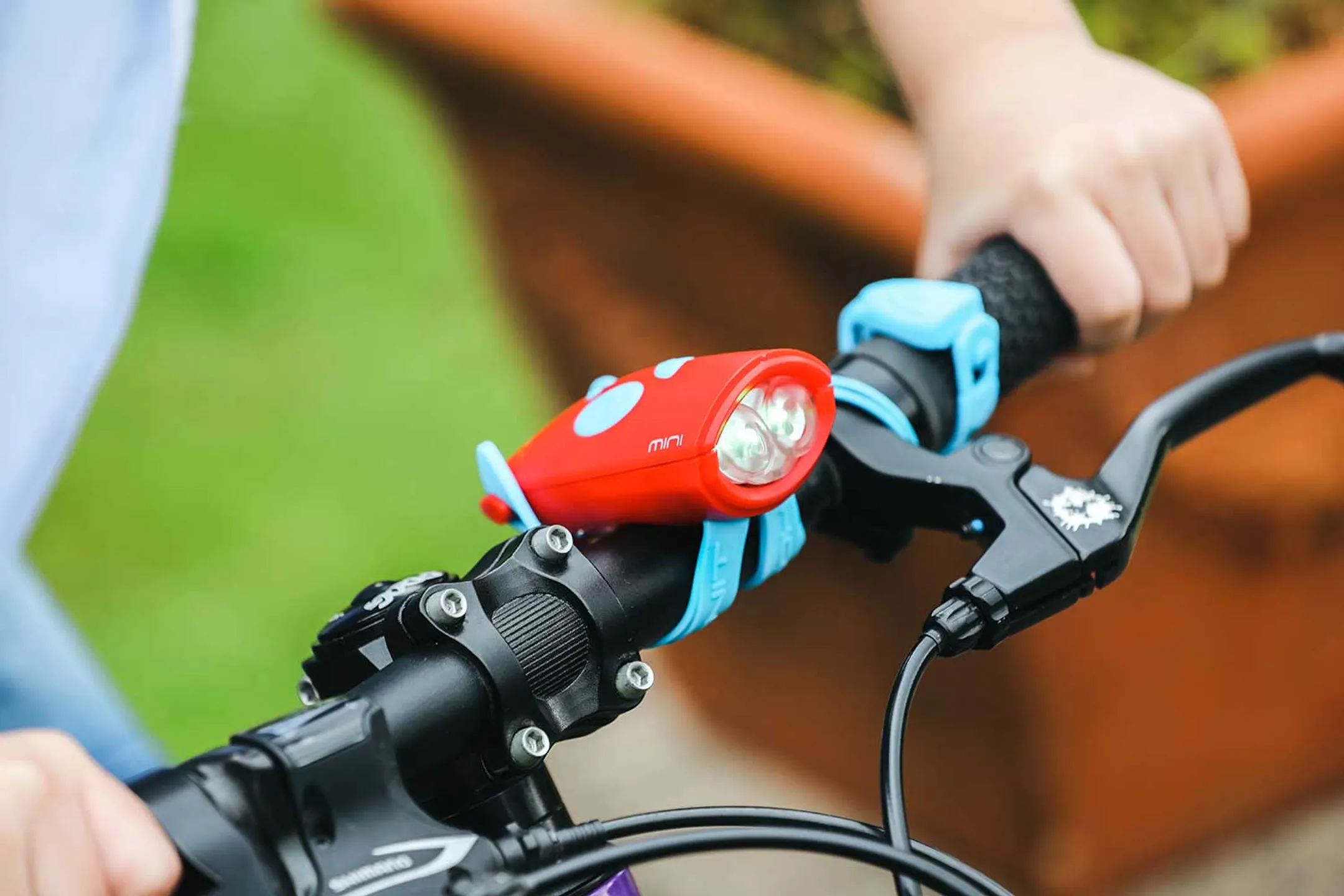 Hornit Mini cloche et lumière vélo - Bleu image