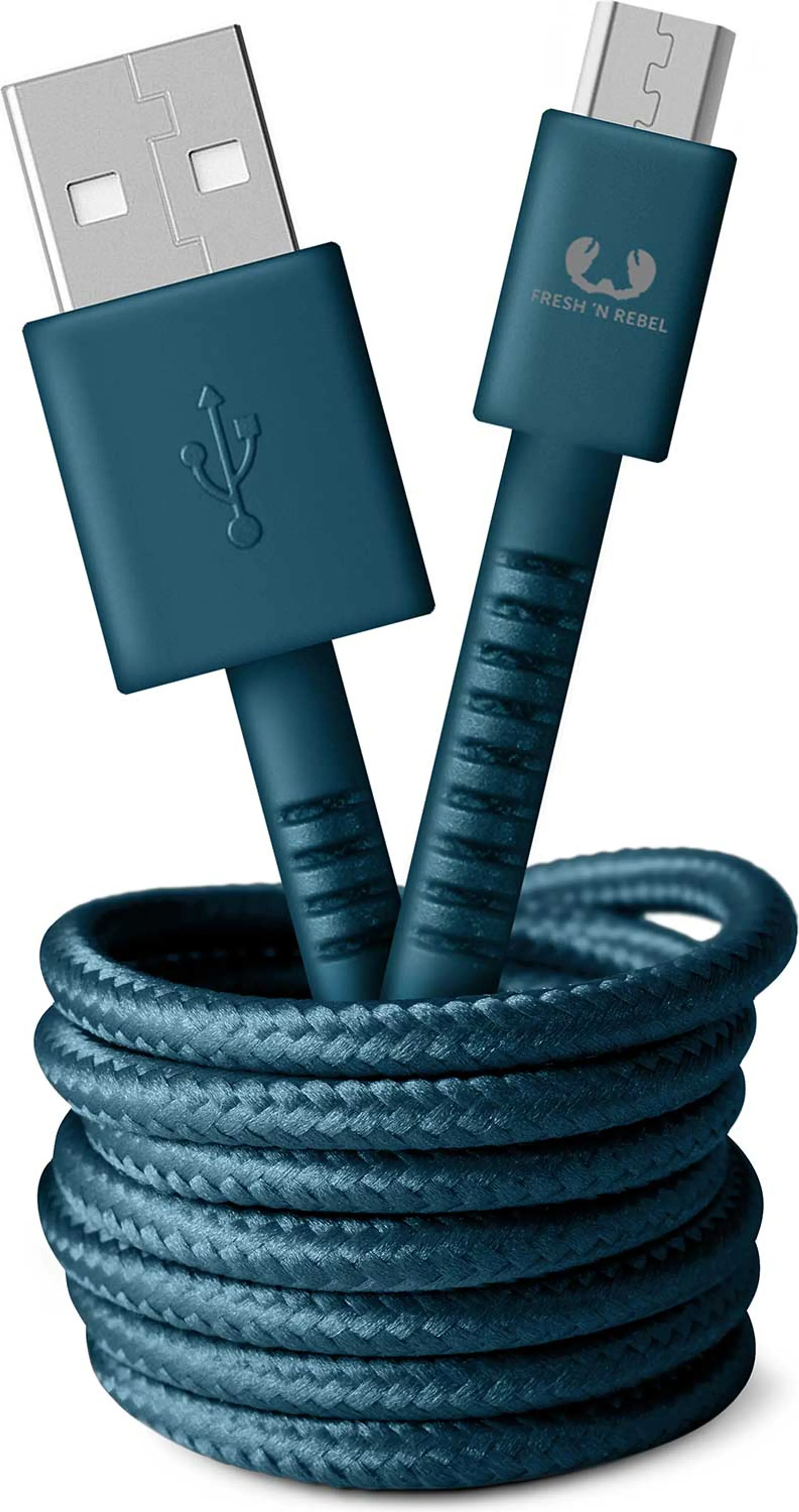Micro USB naar USB A-kabel - 1,5 m - Petrol Blue - 2UMC150PB