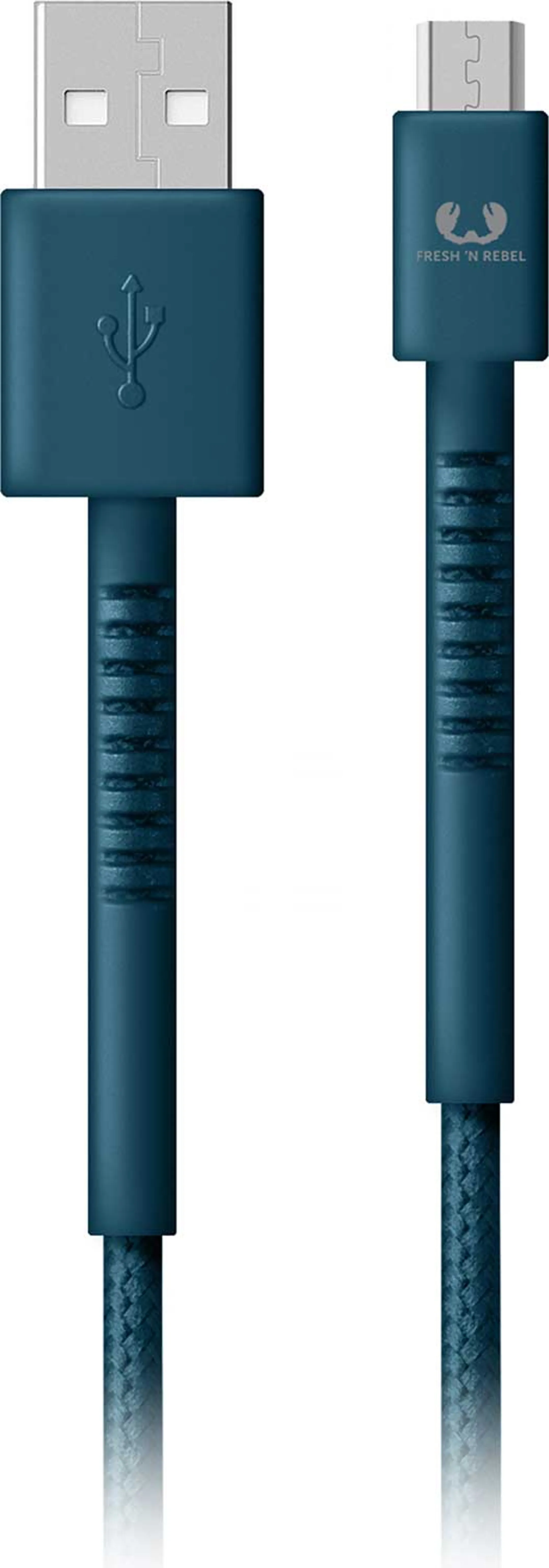 Fresh 'n Rebel Câble micro USB vers USB A - 1,5 m - Petrol Blue - 2UMC150PB image