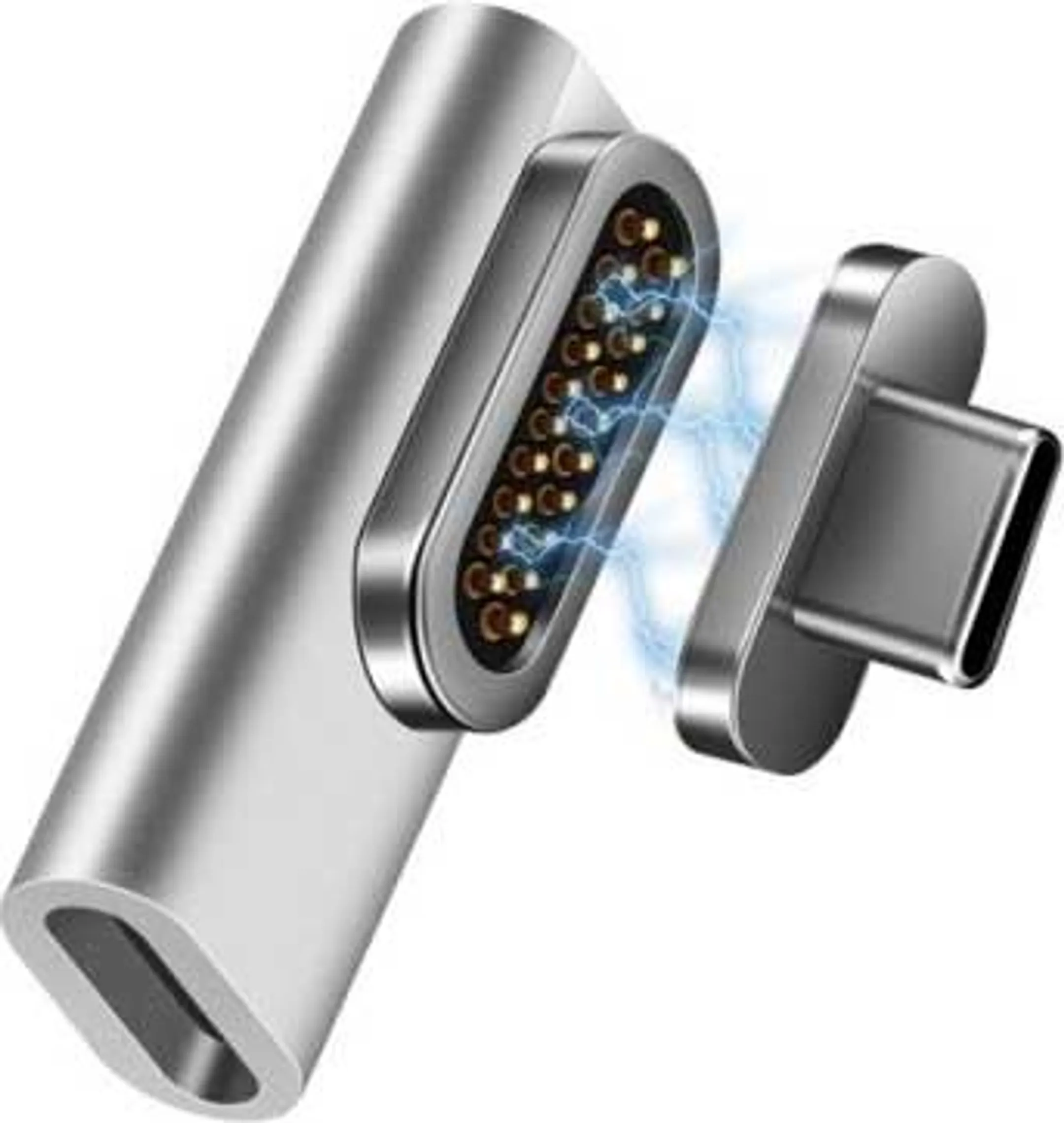Haakse magnetische USB C-adapter (Female - Male)