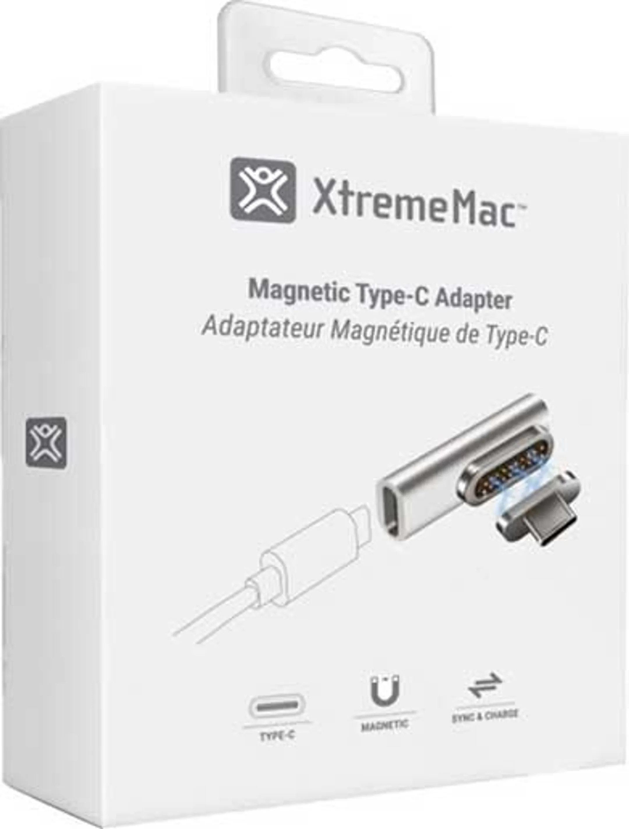 Xtrememac Haakse magnetische USB C-adapter (Female - Male) image