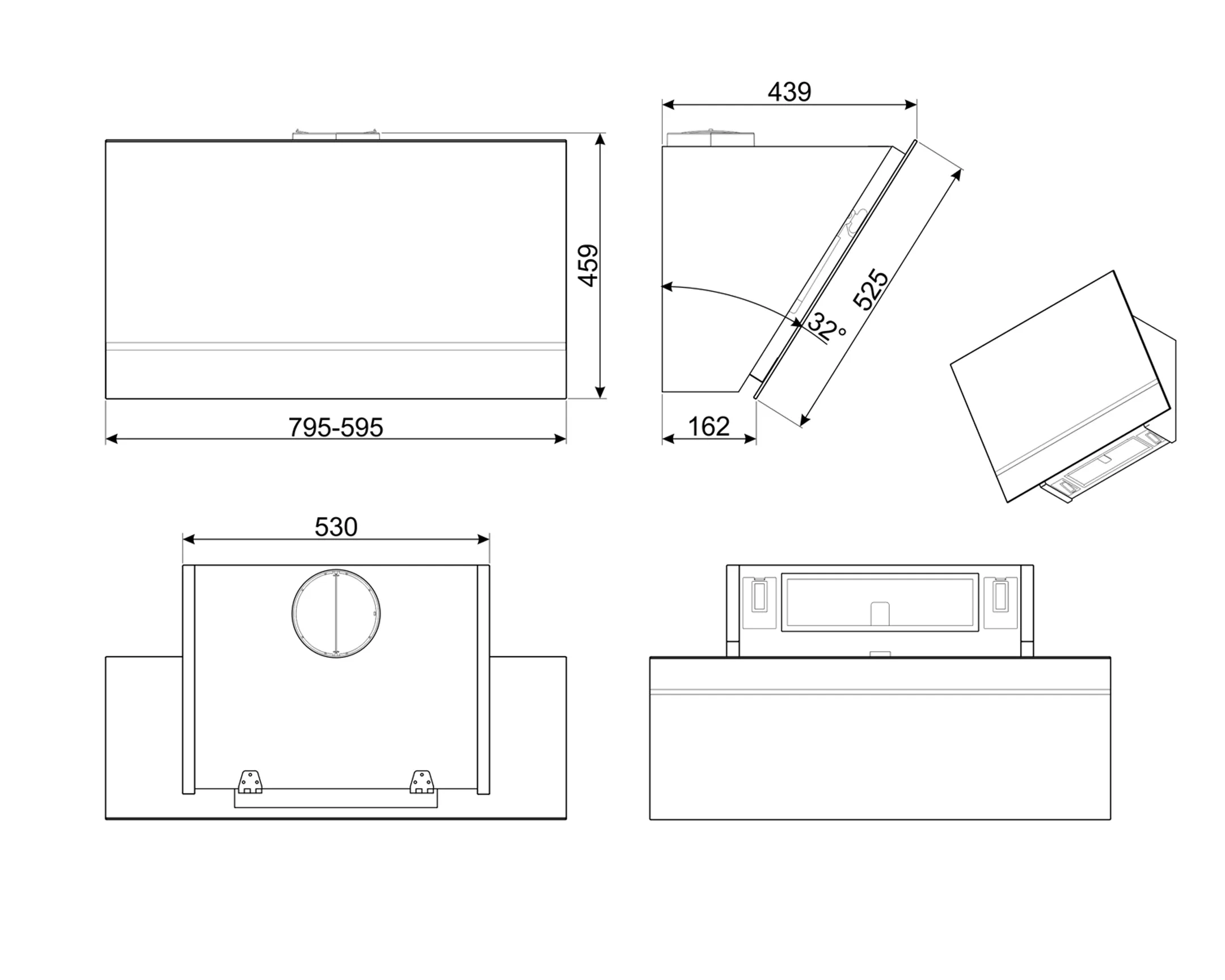 Smeg Schouwdampkap KV28N image