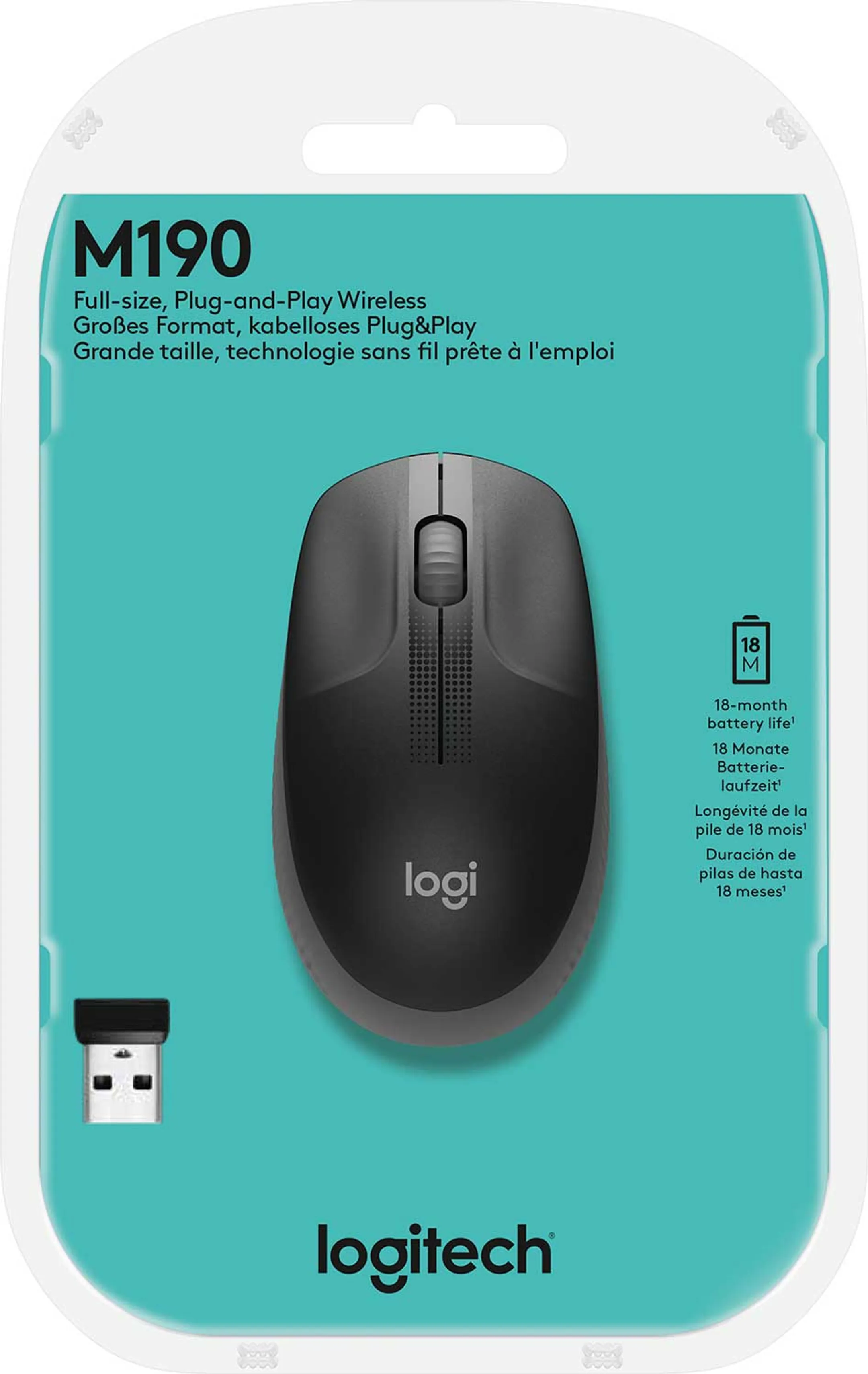 Logitech M190 - Charcoal image