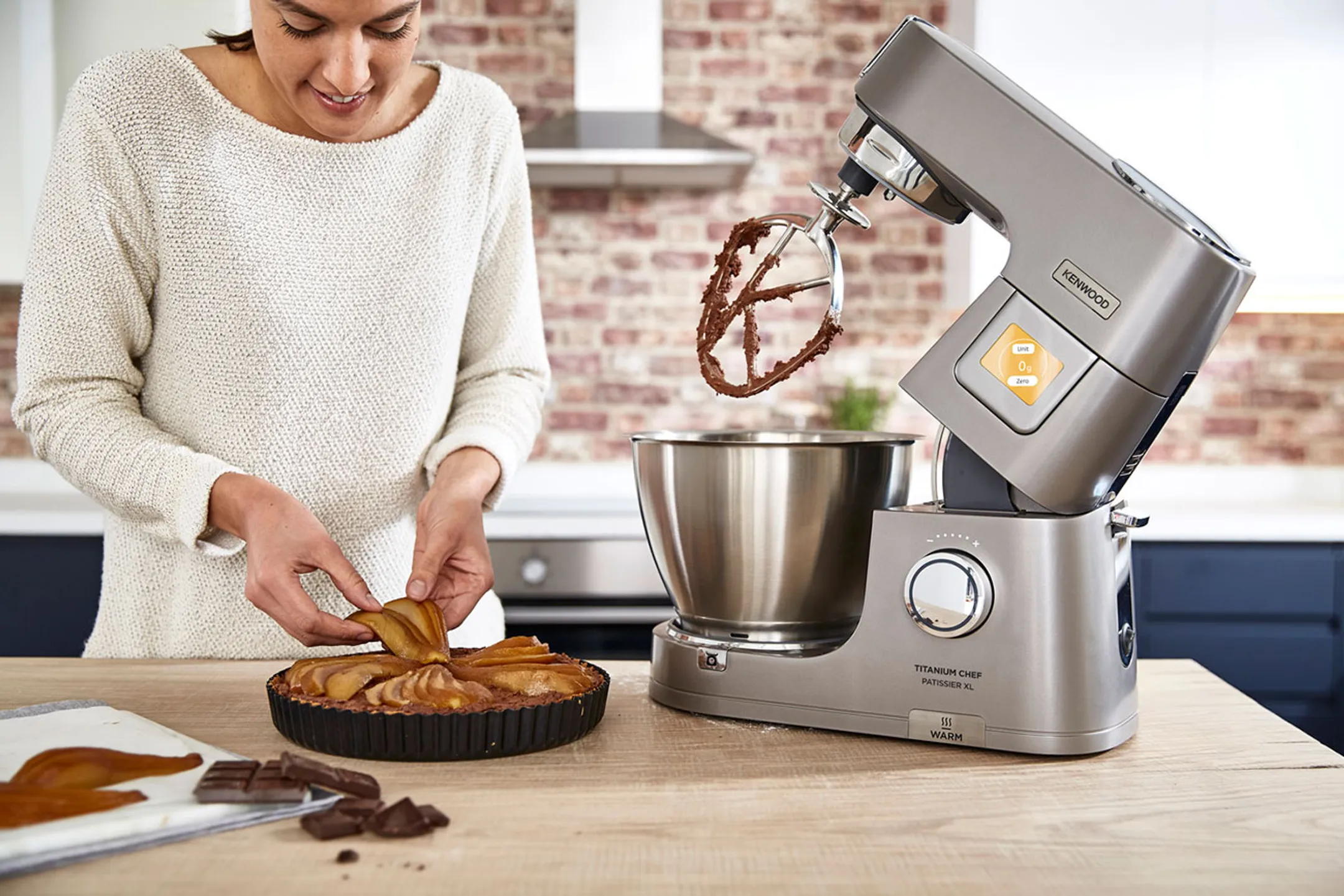 Kenwood Keukenrobot Titanium Chef Patissier XL met geïntegreerde weegschaal en warmfuntie KWL90.124SI image