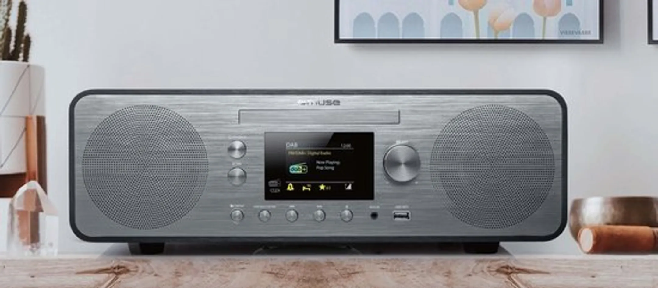 Muse Radio DAB+ avec lecteur CD - M-885 DBT - Argent image