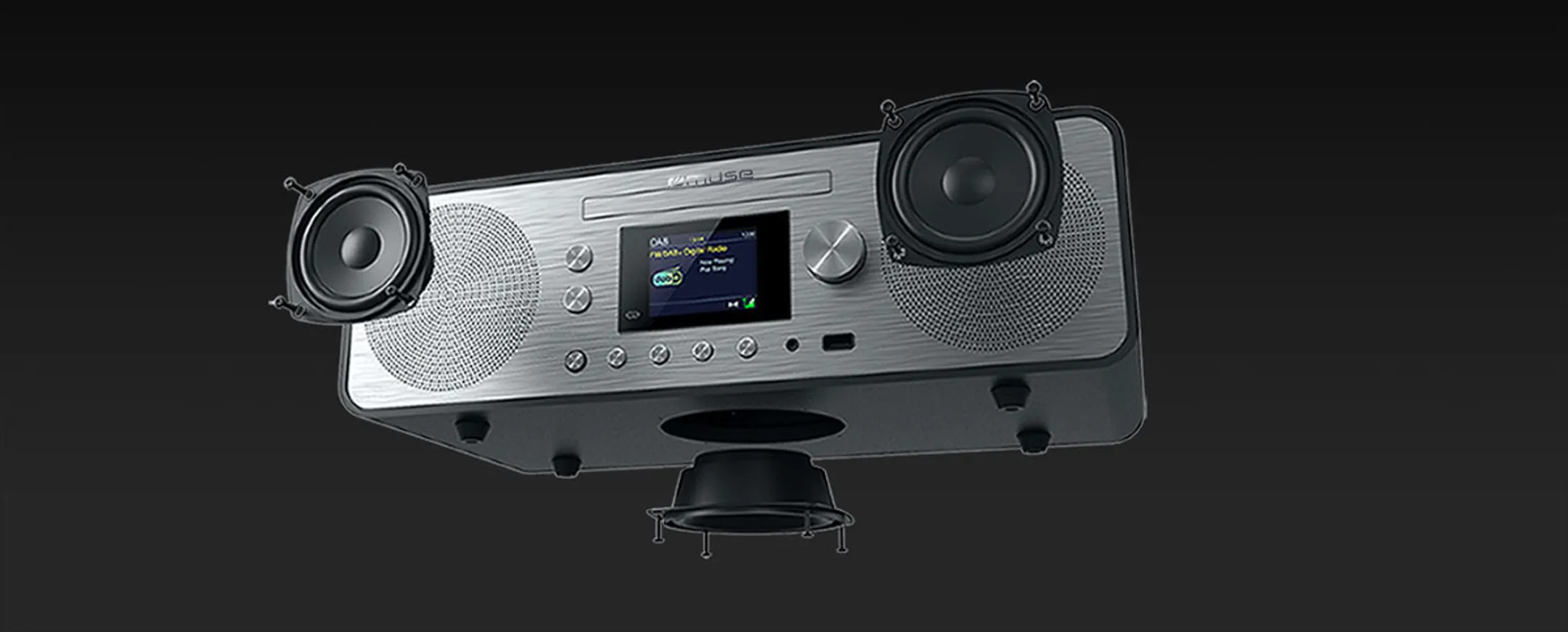 Muse Radio DAB+ avec lecteur CD - M-885 DBT - Argent image