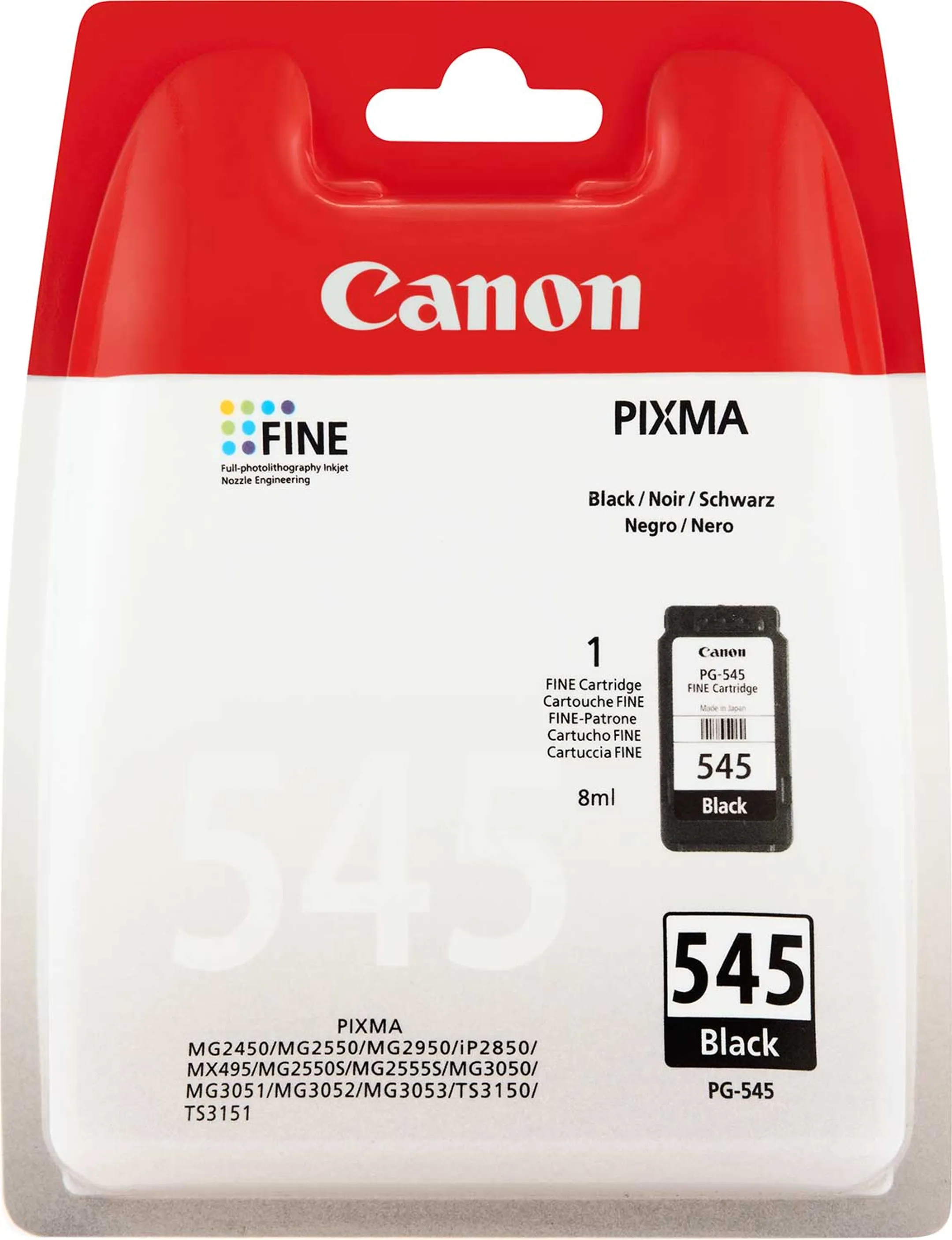 PG-545 inktpatroon - Zwart