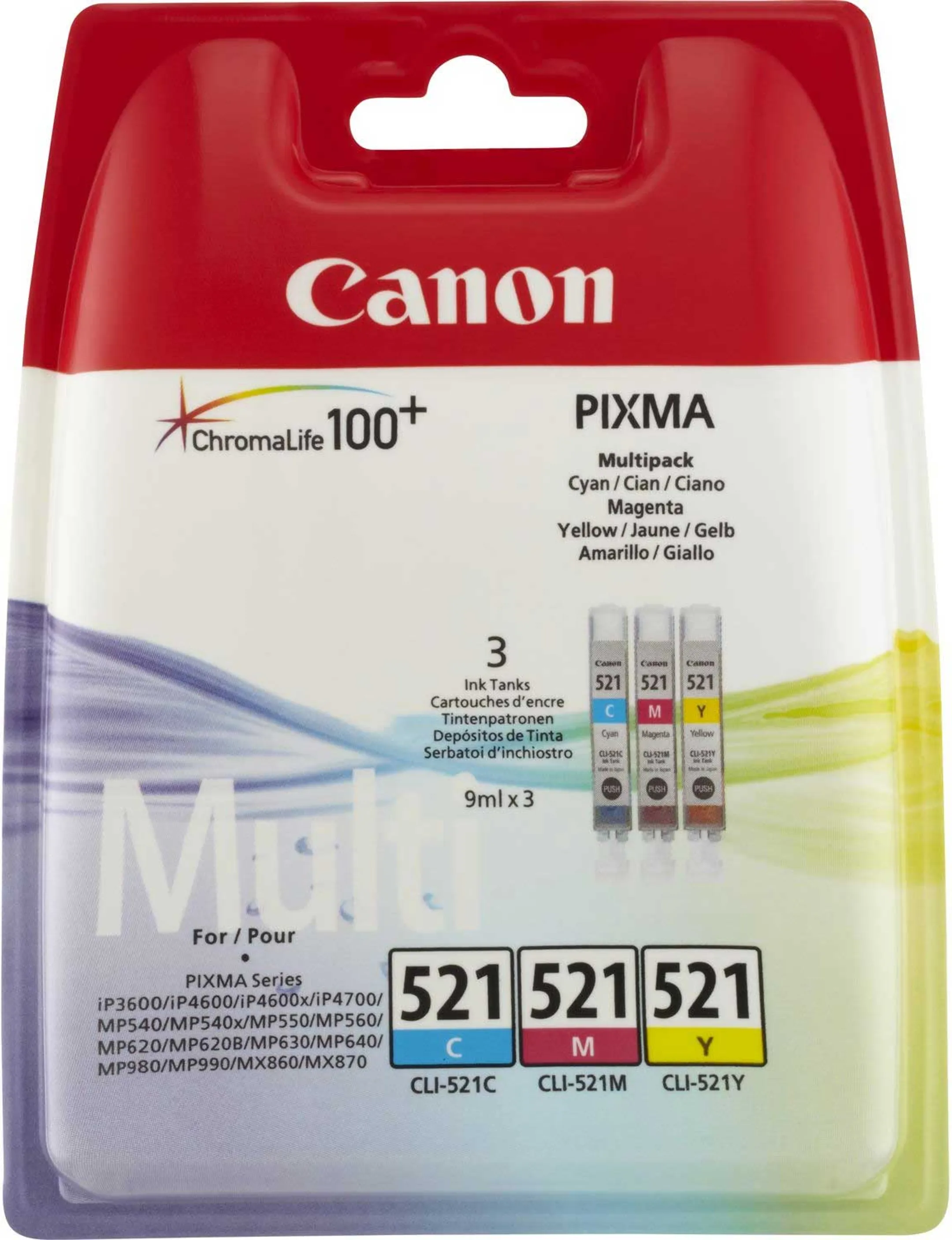 Canon Multipack CL-521 CMY 3 couleurs image