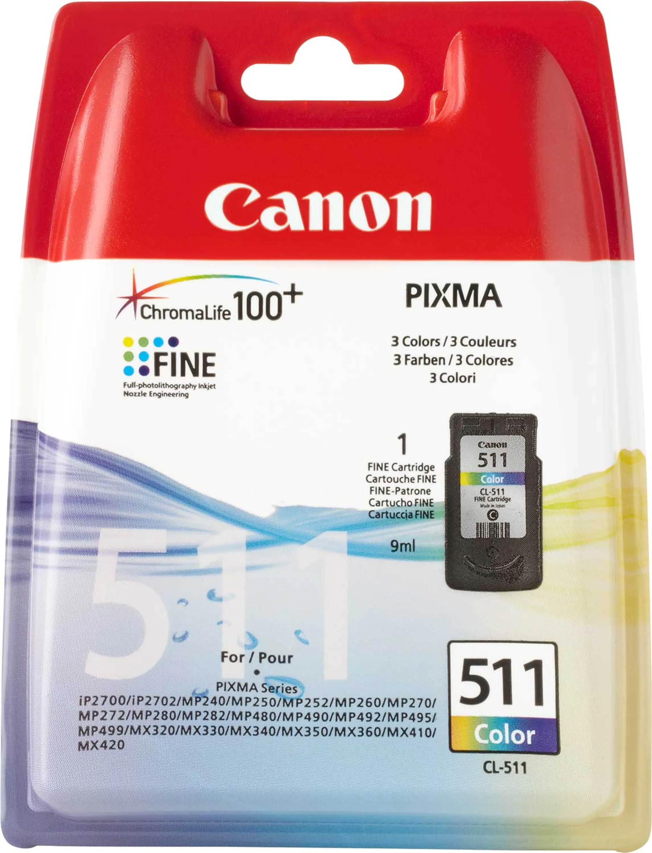 CLI-511 CMY inktpatroon 3-kleuren