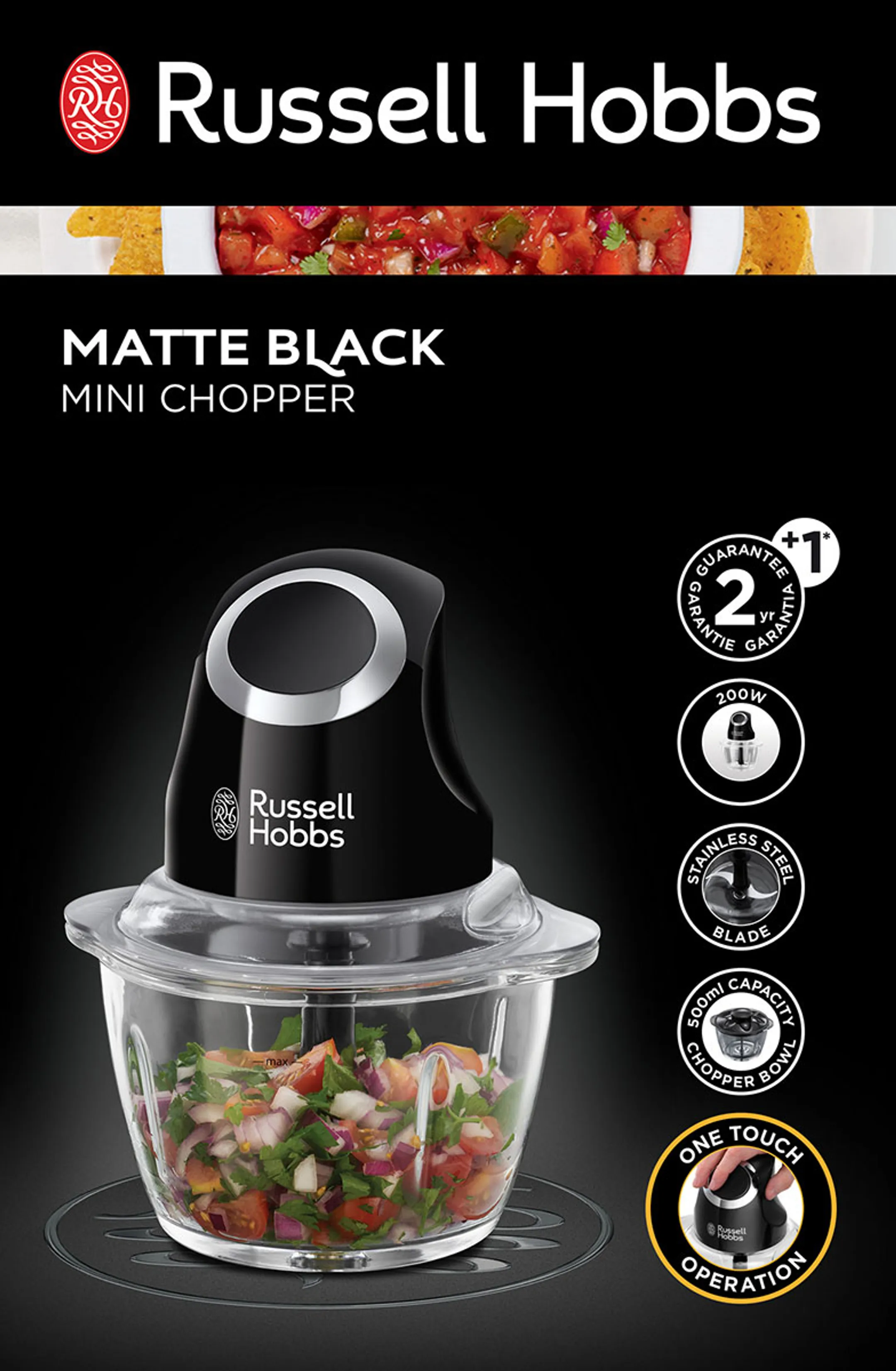 Russell Hobbs Hachoir Desire Matte Black 24662-56 image