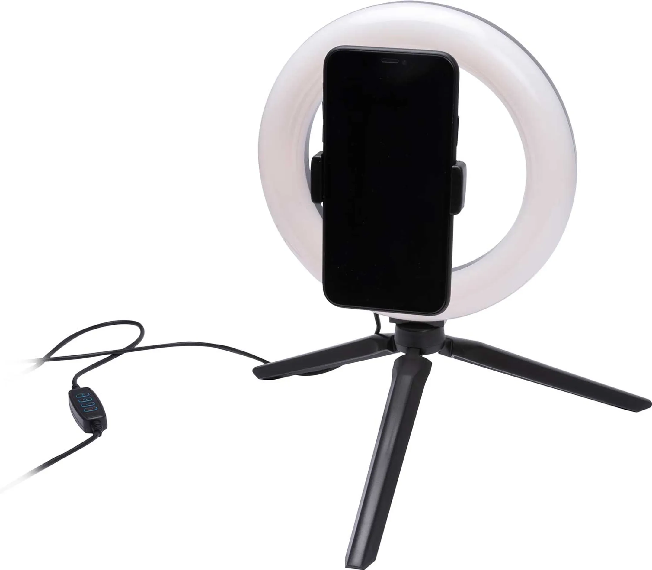 Trépied pour vloggers avec lumière LED