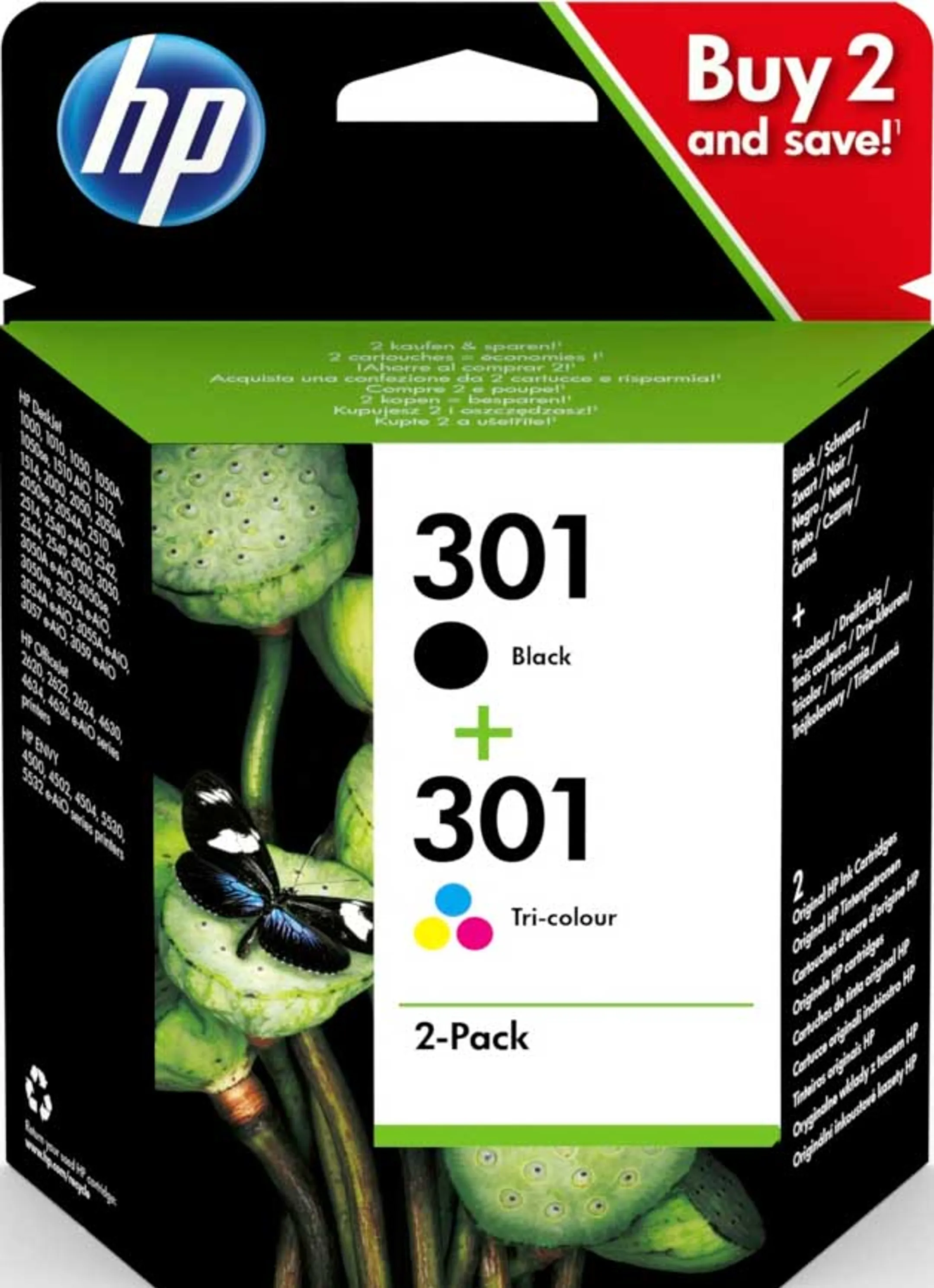 Combo Pack 301 - Noir + 3 couleurs