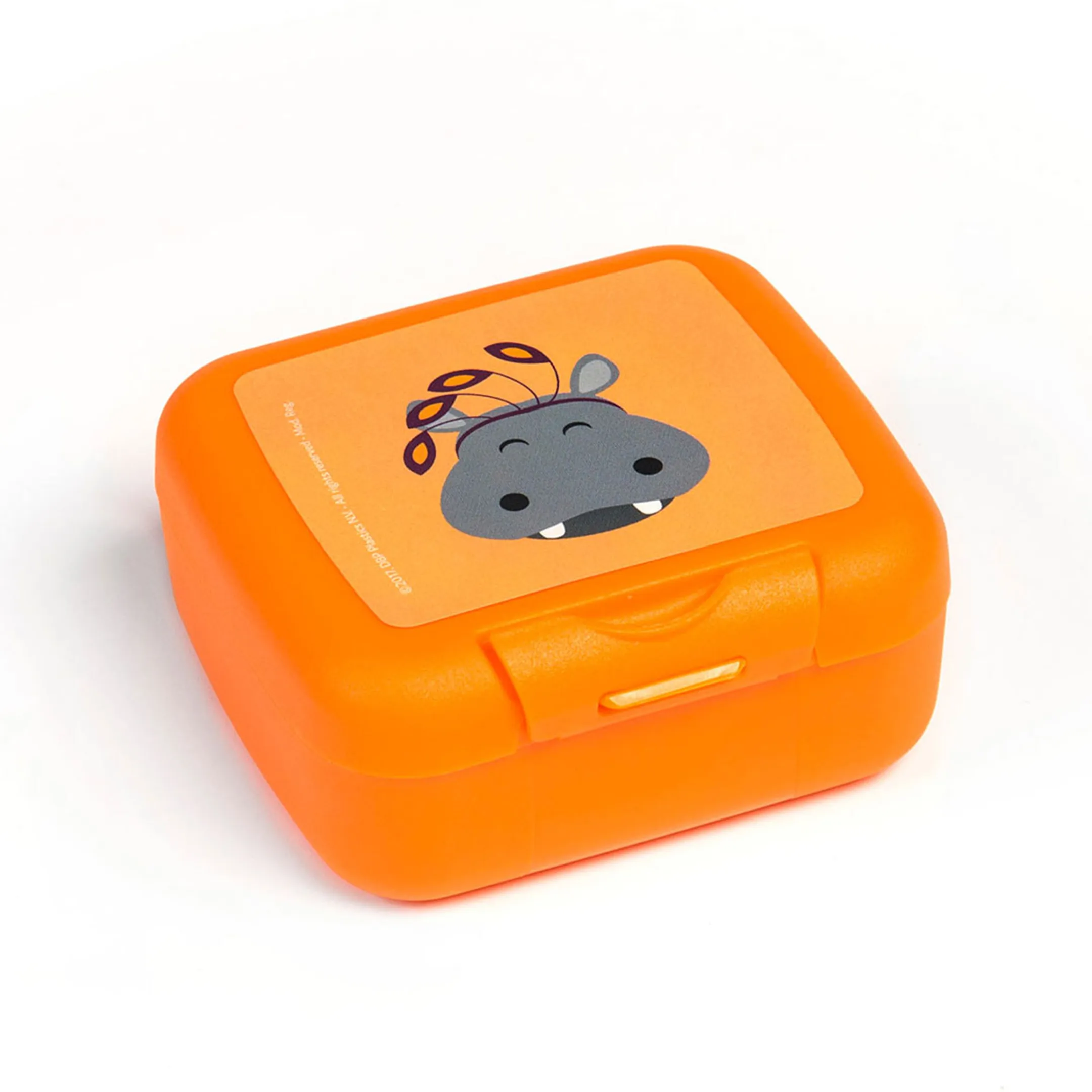 Amuse Plus Clip Snackbox Animal Carnival oranje 11x8x4cm