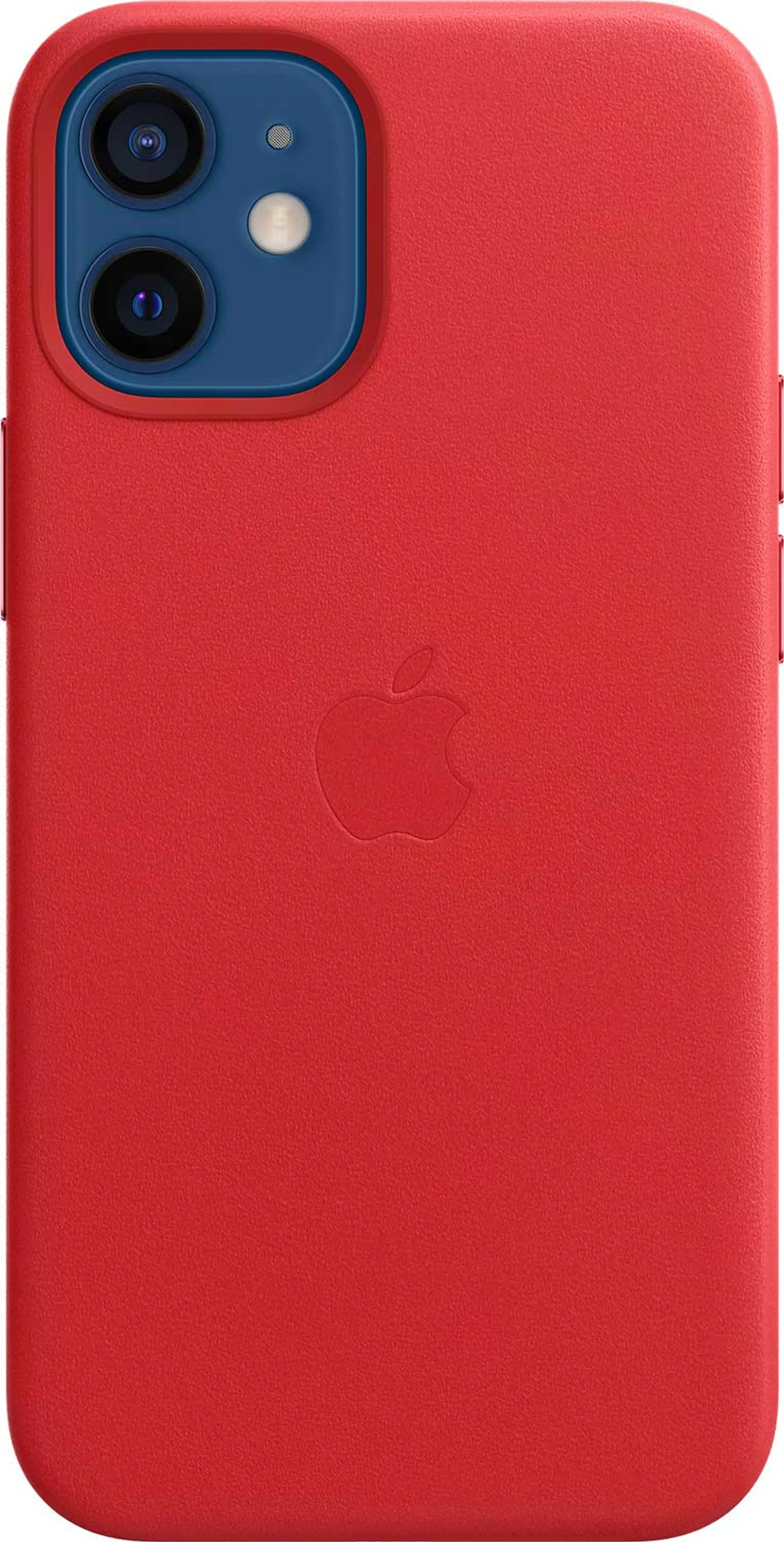 Leren hoesje met MagSafe voor iPhone 12 mini - Rood