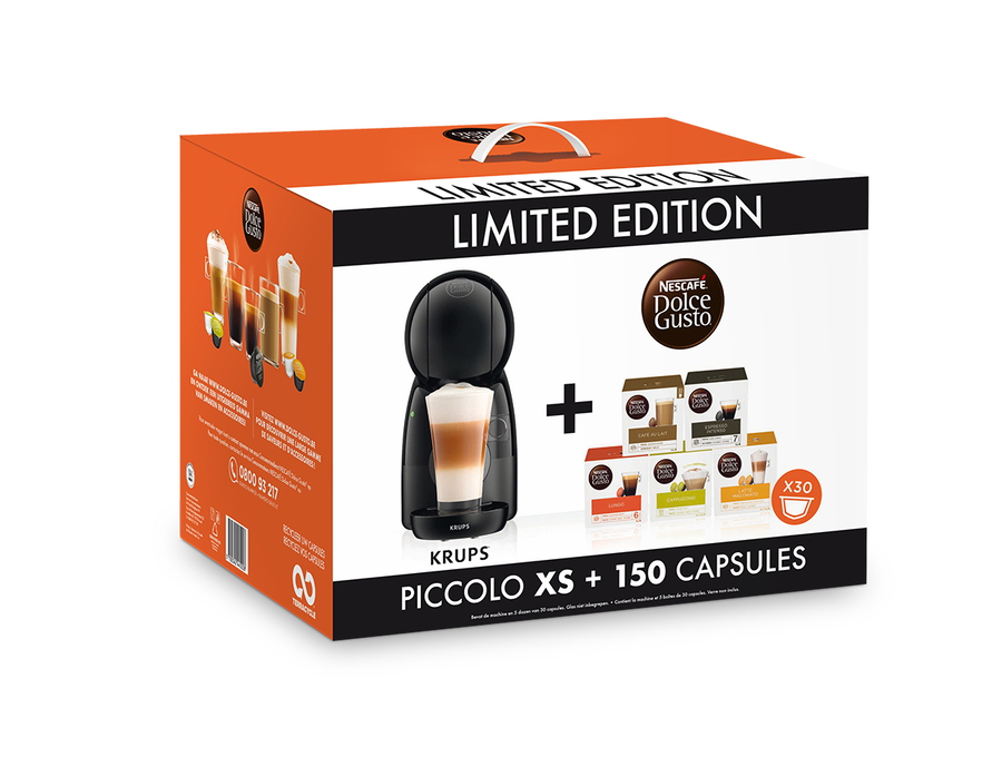 Dolce Gusto Piccolo XS KP1A3B10 + 150 capsules Krëfel