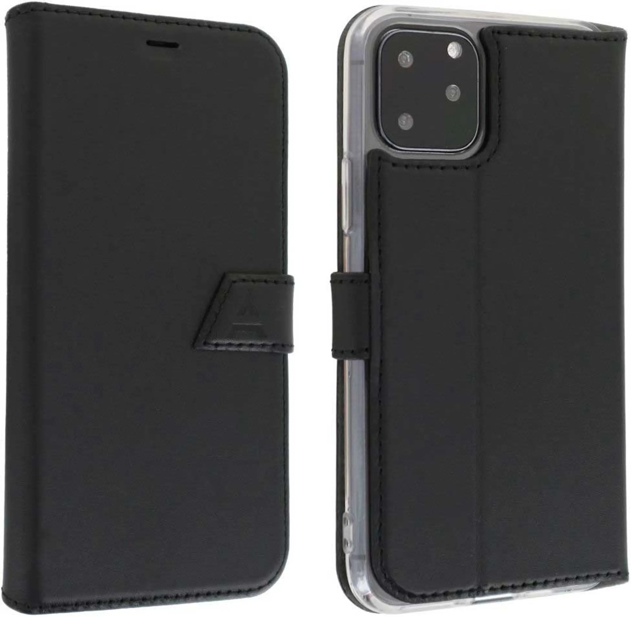 Adeqwat Kunstlederen walletcover voor iPhone 11 Pro Max - Zwart image