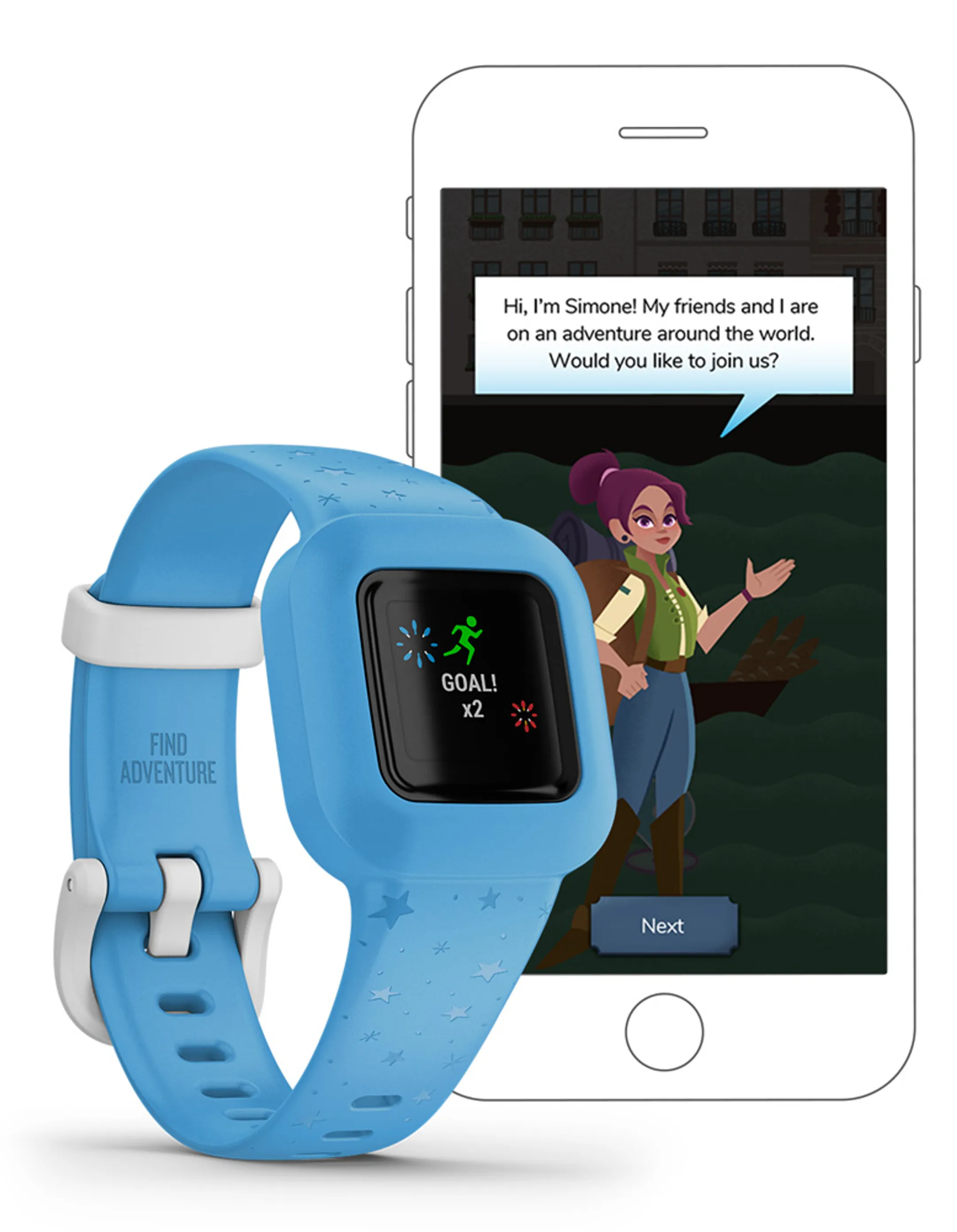 Garmin vívofit jr. 3 - Bleu Étoilé image