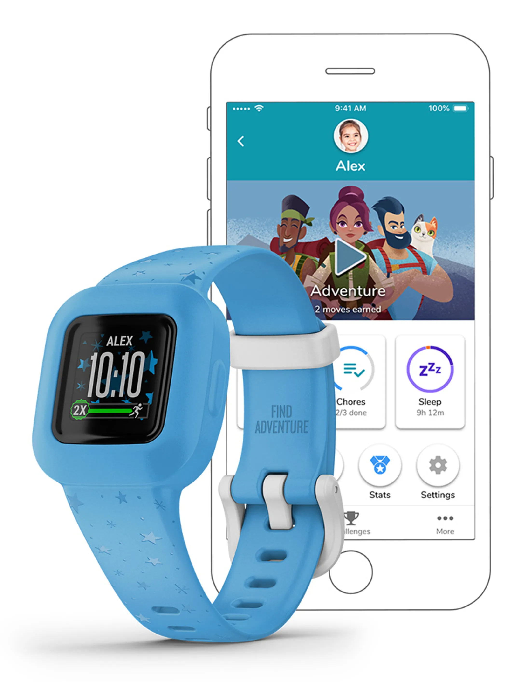 Garmin vívofit jr. 3 - Bleu Étoilé image