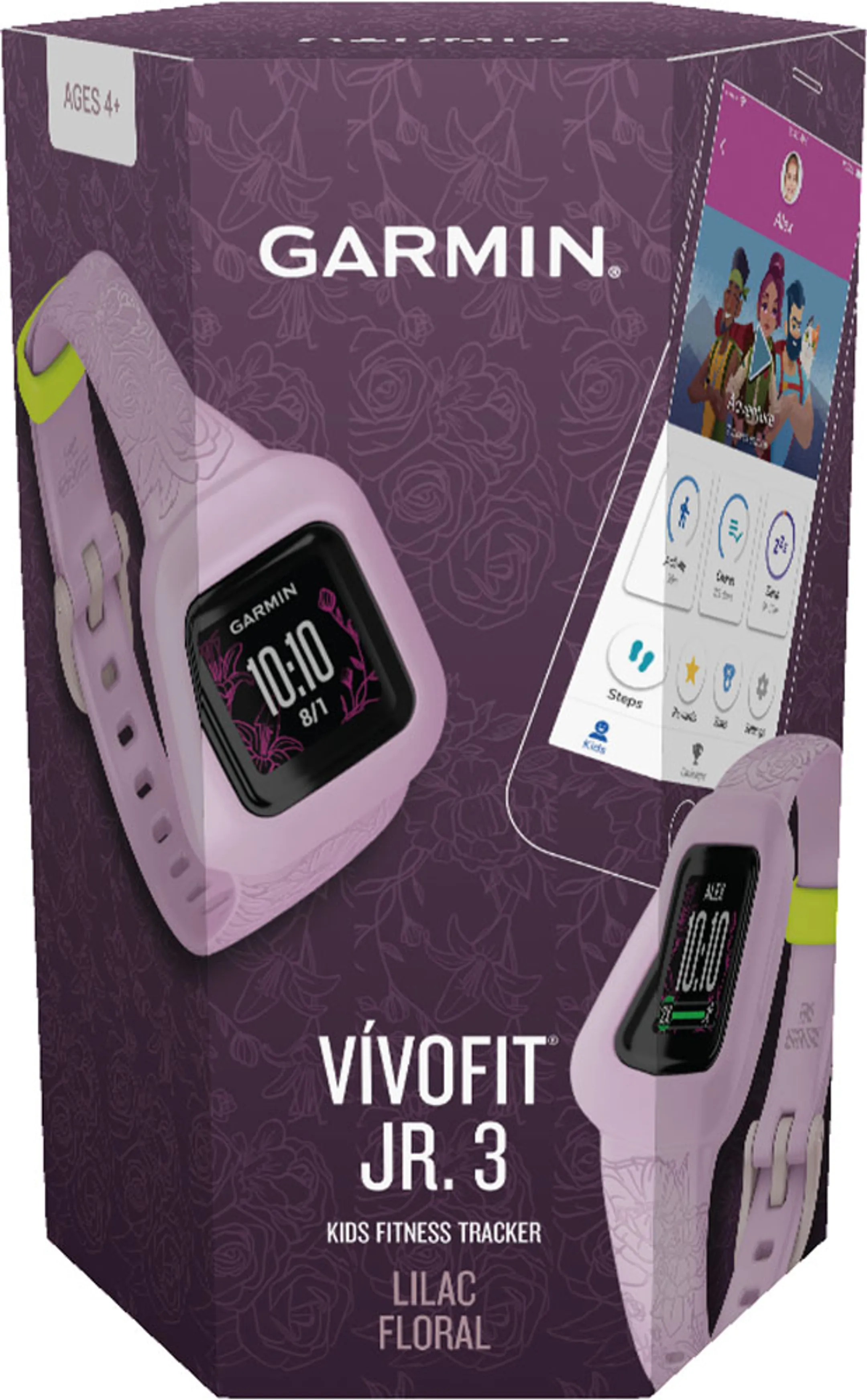 Garmin vívofit jr. 3 - Rose Fleuri image