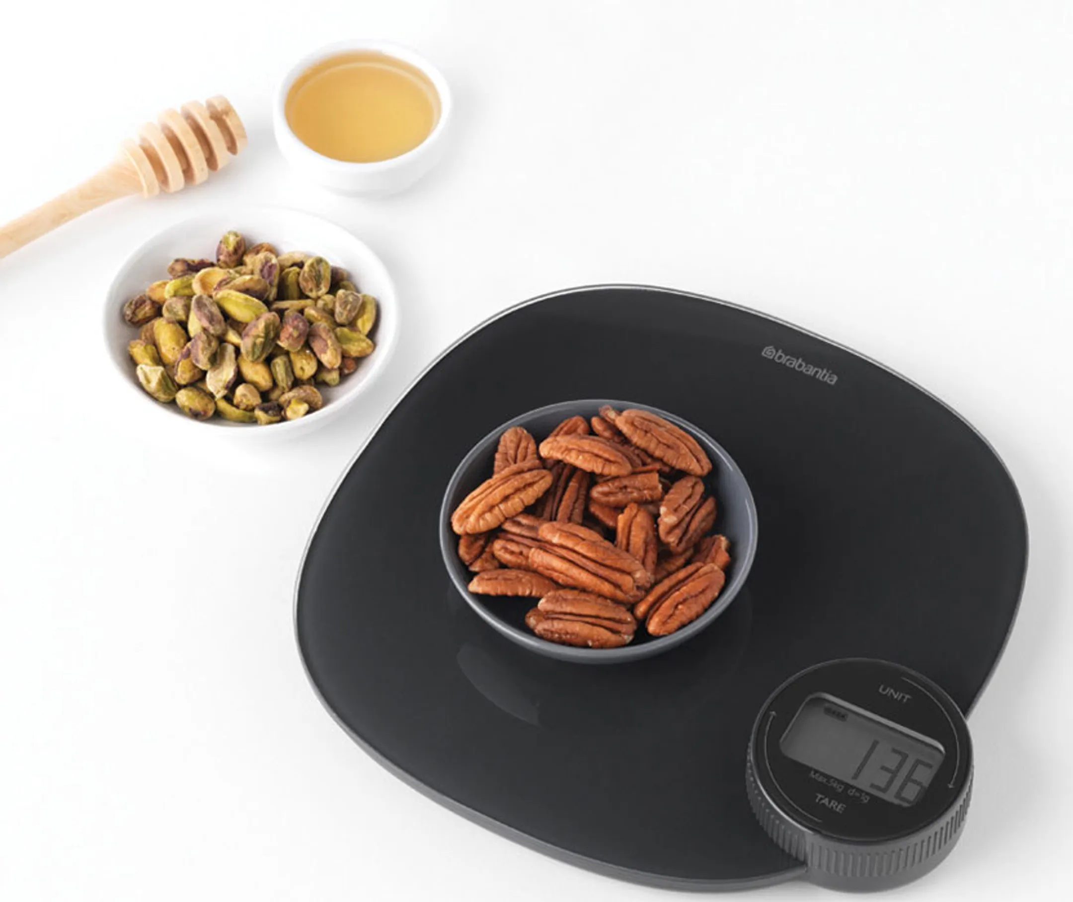 Brabantia Keukenweegschaal Tasty+ Dynamo Dark Grey image