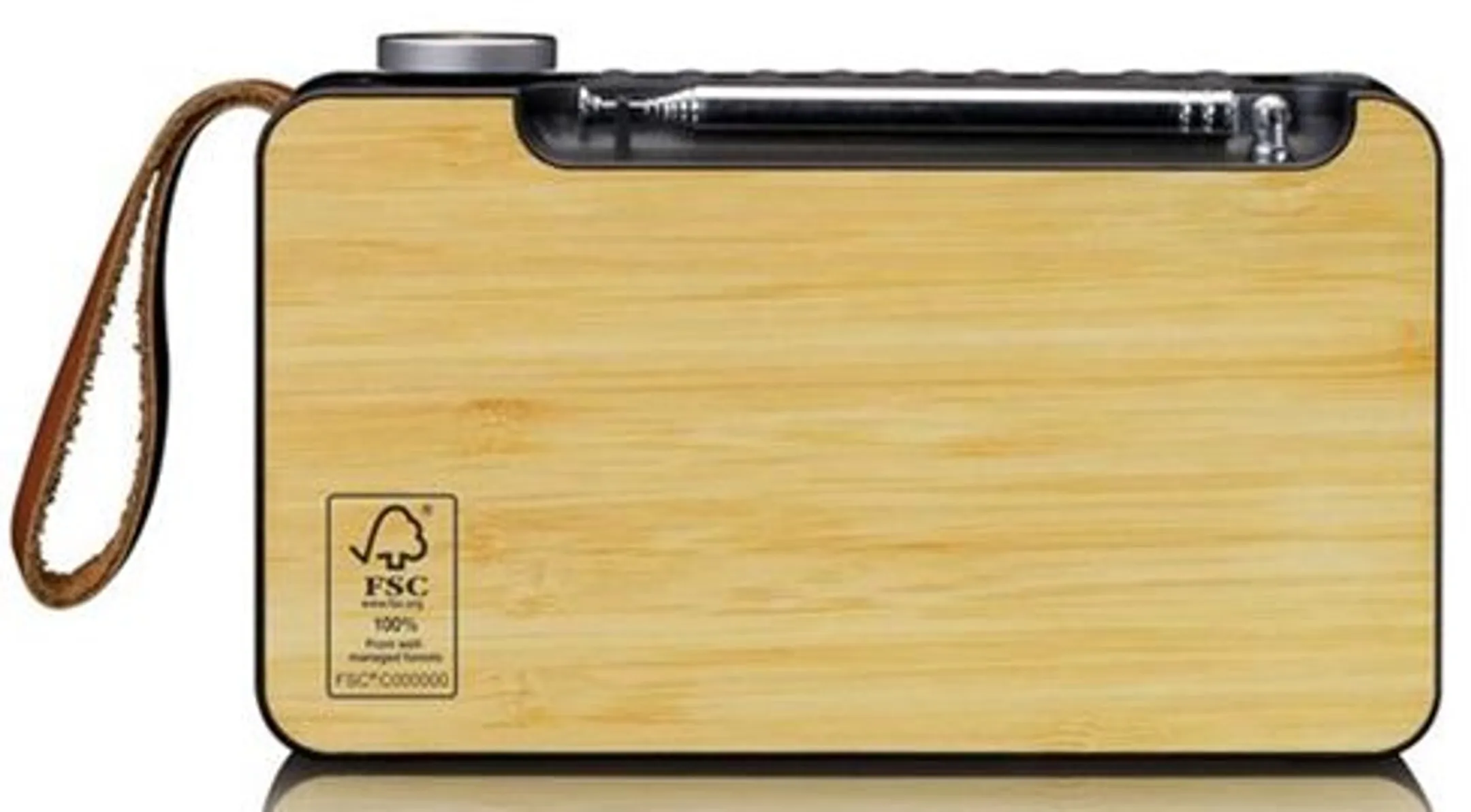 Lenco DAB+ radio - PDR-040 - Bamboo zwart image