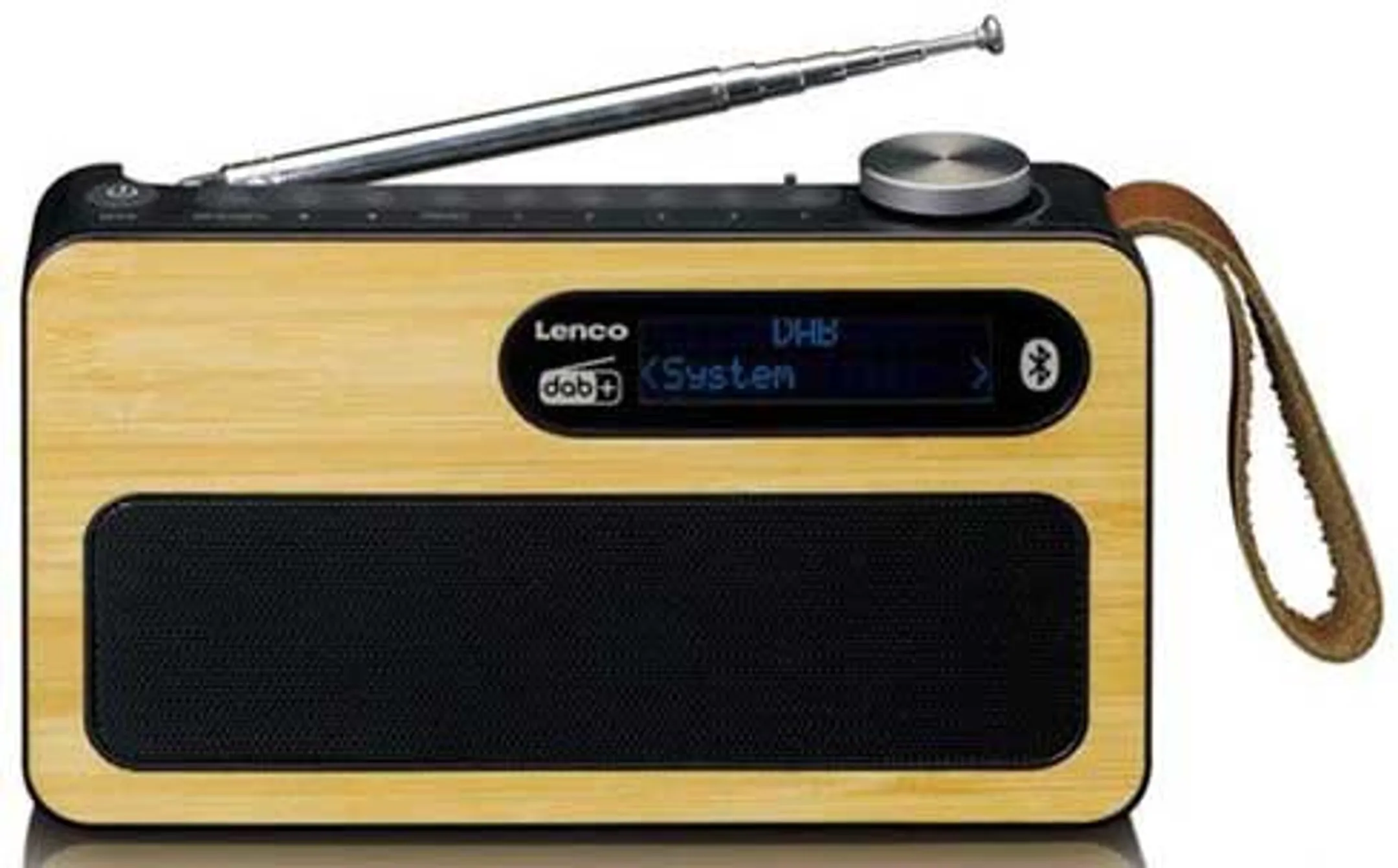 Lenco DAB+ radio - PDR-040 - Bamboo zwart image