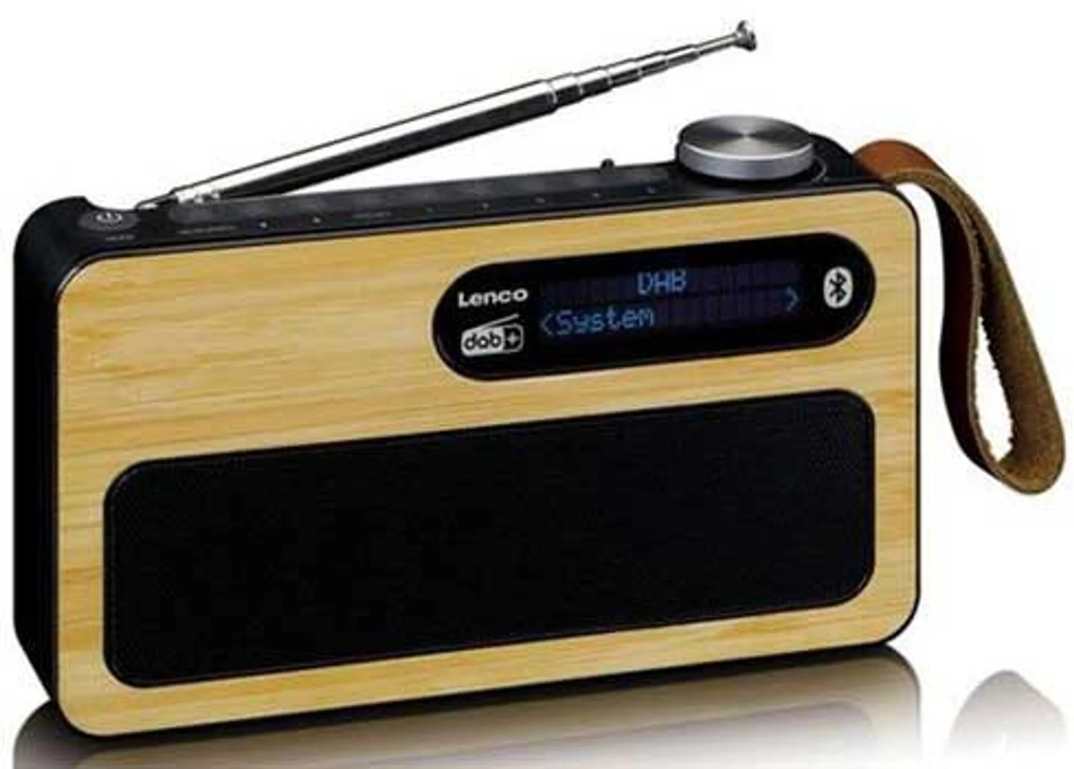 Lenco DAB+ radio - PDR-040 - Bamboo zwart image