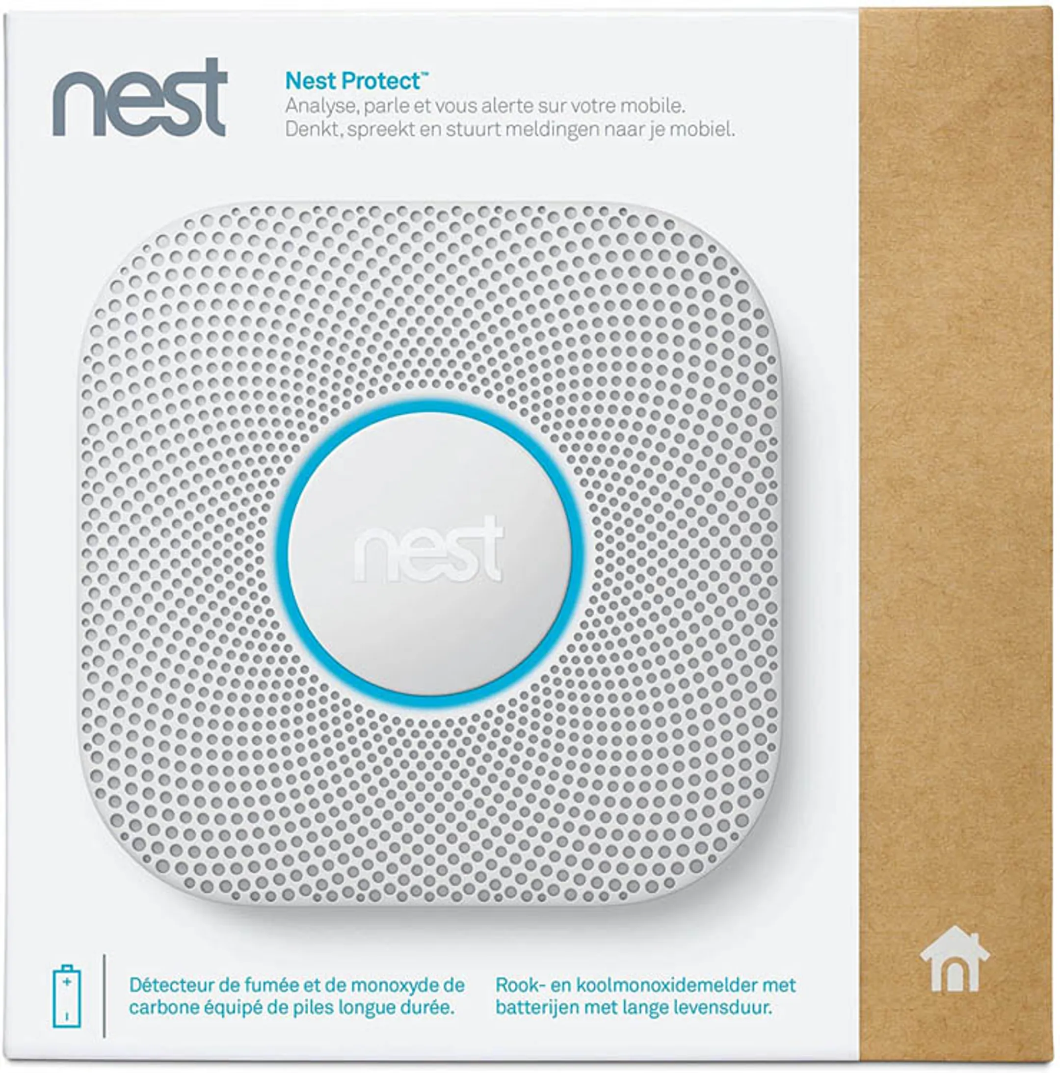 Google Protect: 2nd Gen Smoke + CO Alarm (AA-batterijen) image