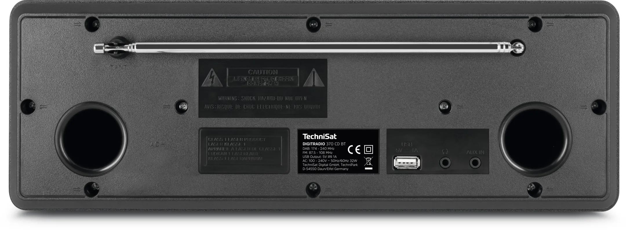 Technisat Radio DAB+ avec lecteur CD - DigitRadio 370 - Noir image