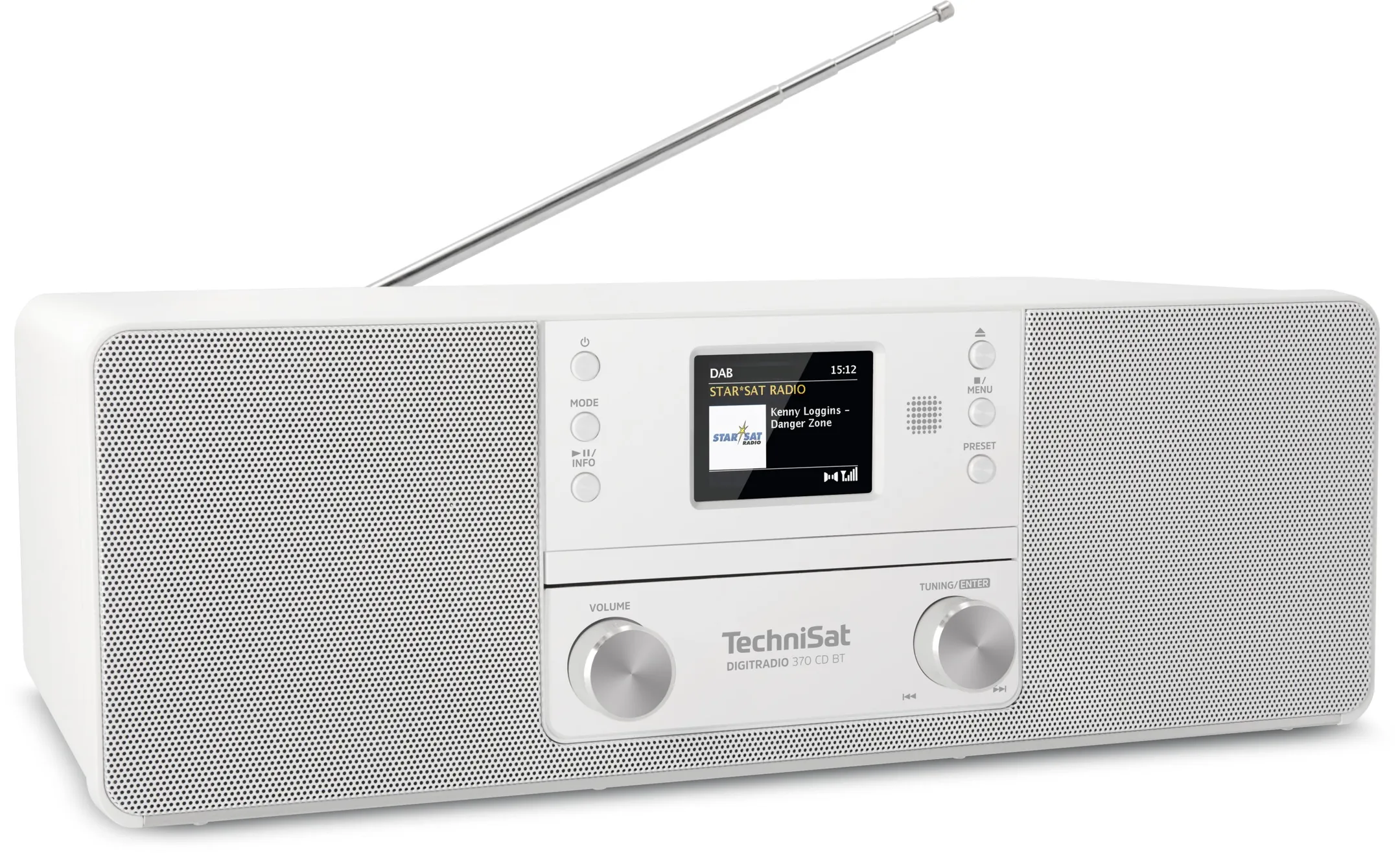 Technisat Radio DAB+ avec lecteur CD - DigitRadio 370 - Blanc image
