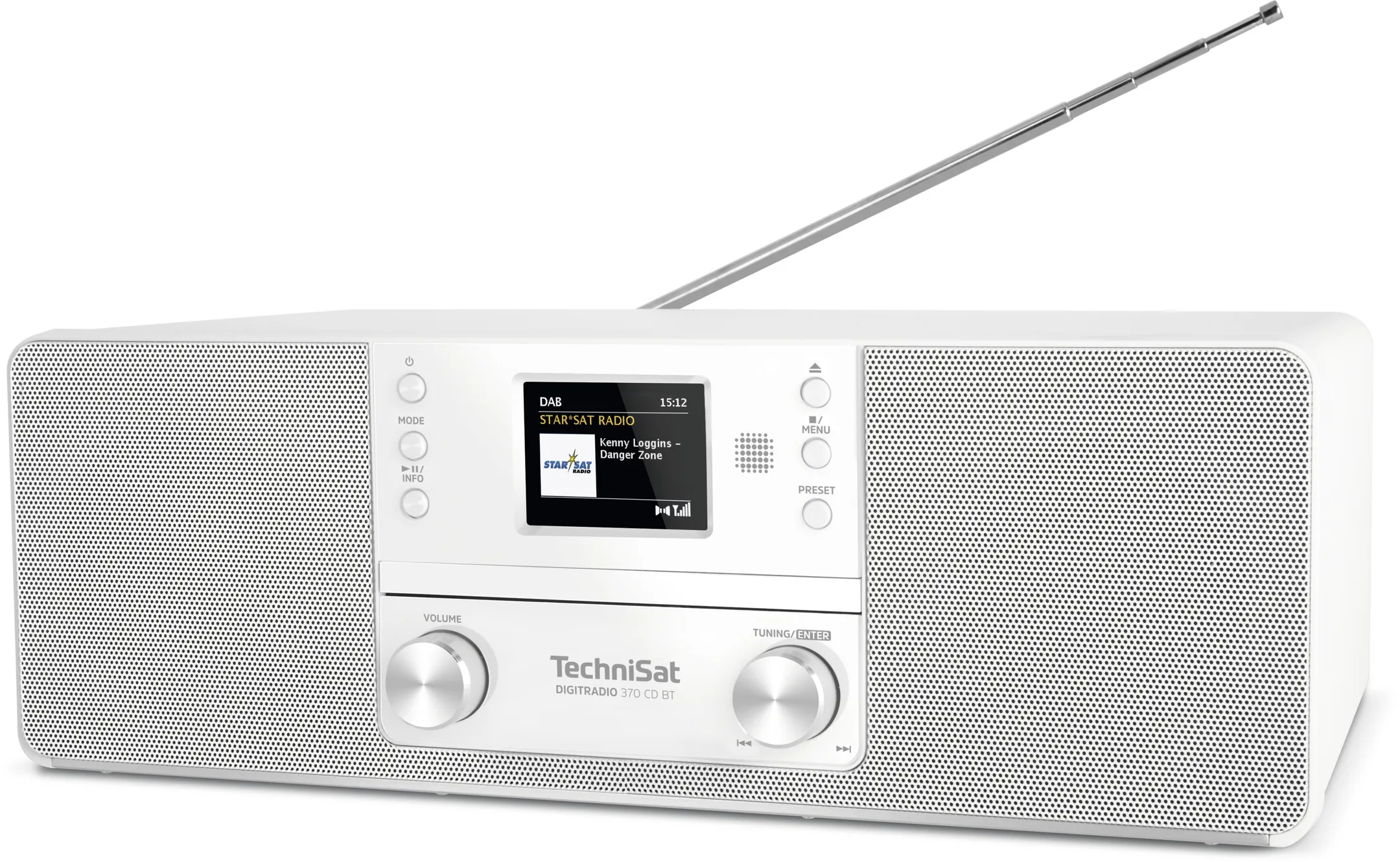 Technisat Radio DAB+ avec lecteur CD - DigitRadio 370 - Blanc image