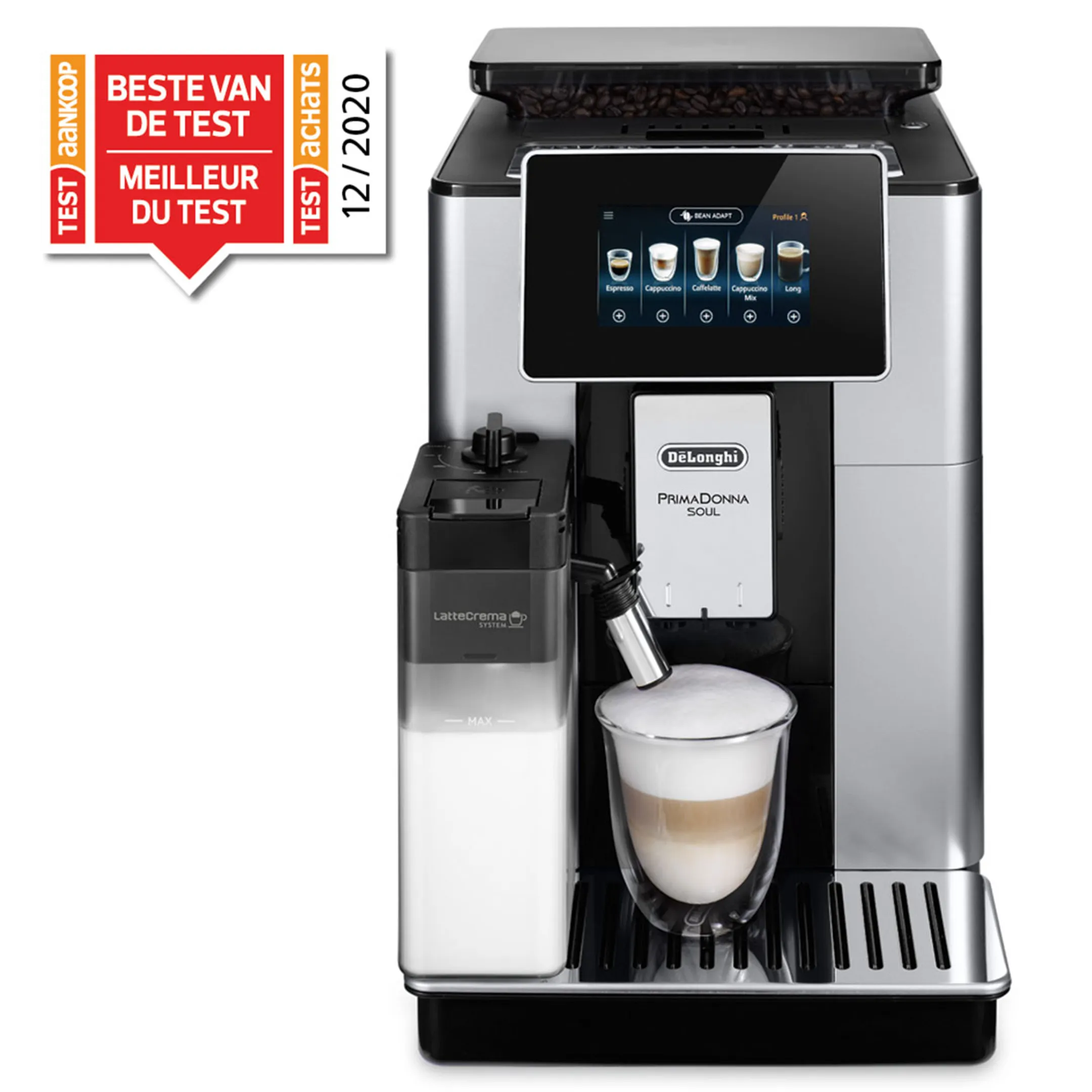 De'Longhi Volautomatische Espressomachine PrimaDonna Soul ECAM610.55.SB image